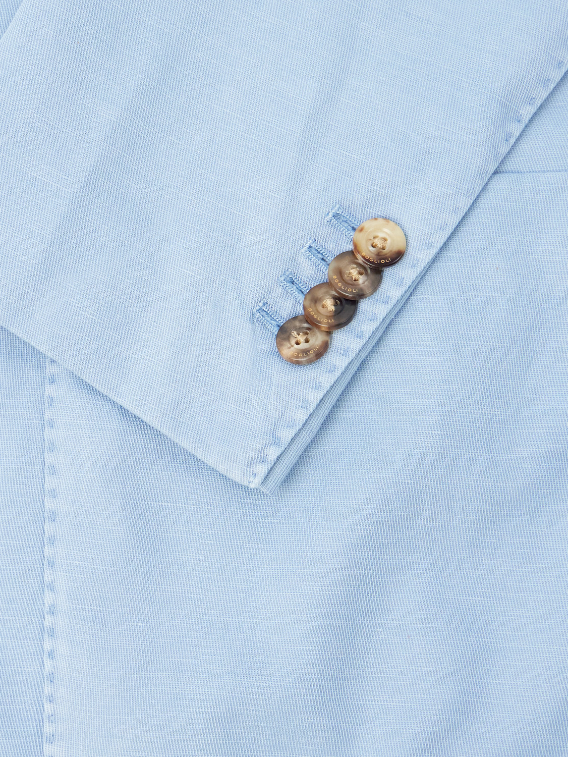Stretch Cotton And Linen-Blend Suit Jacket