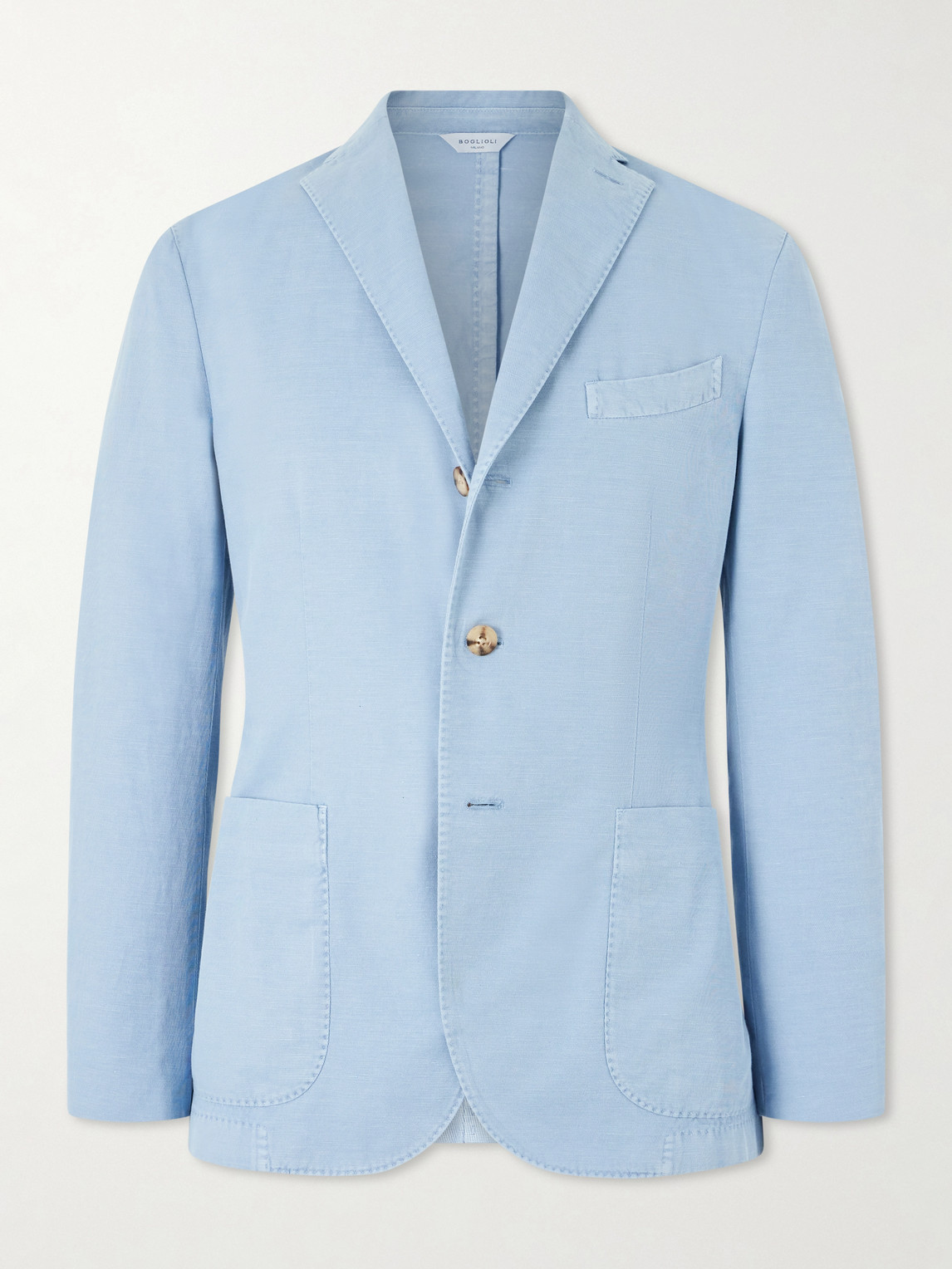 Boglioli Stretch Cotton and Linen-Blend Blazer IT 52