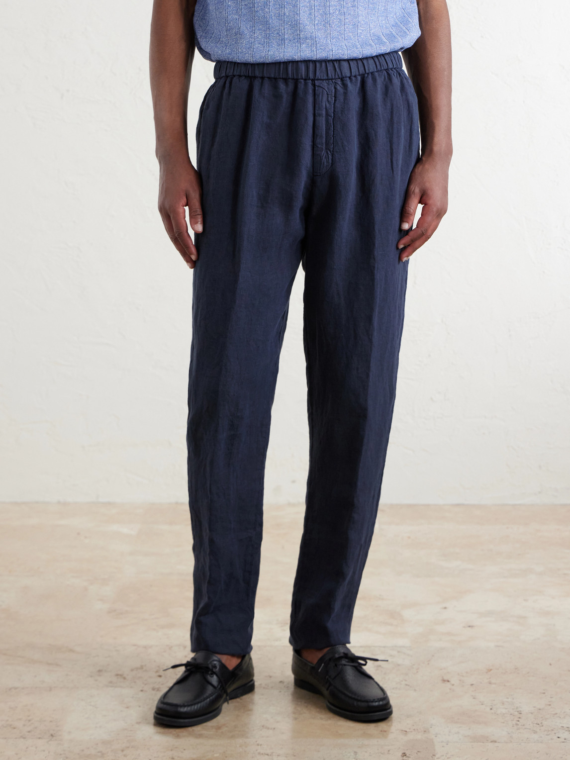 Tapered Linen Trousers