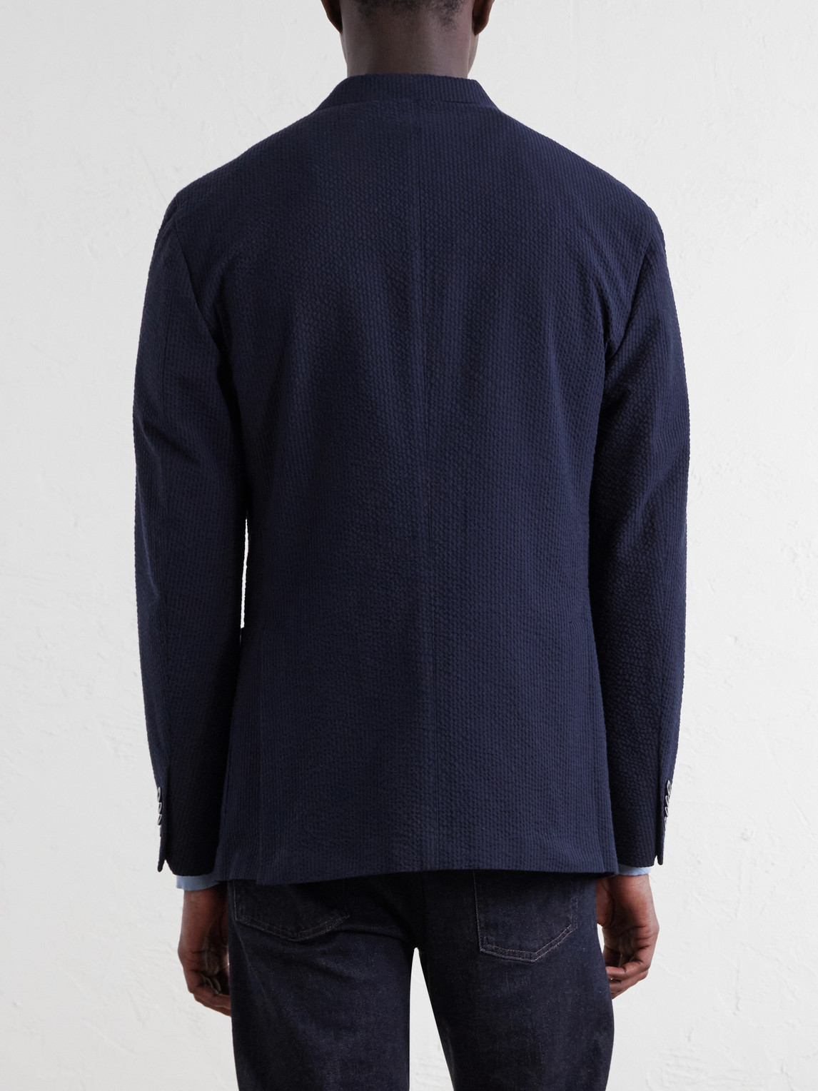 Cotton-Seersucker Blazer