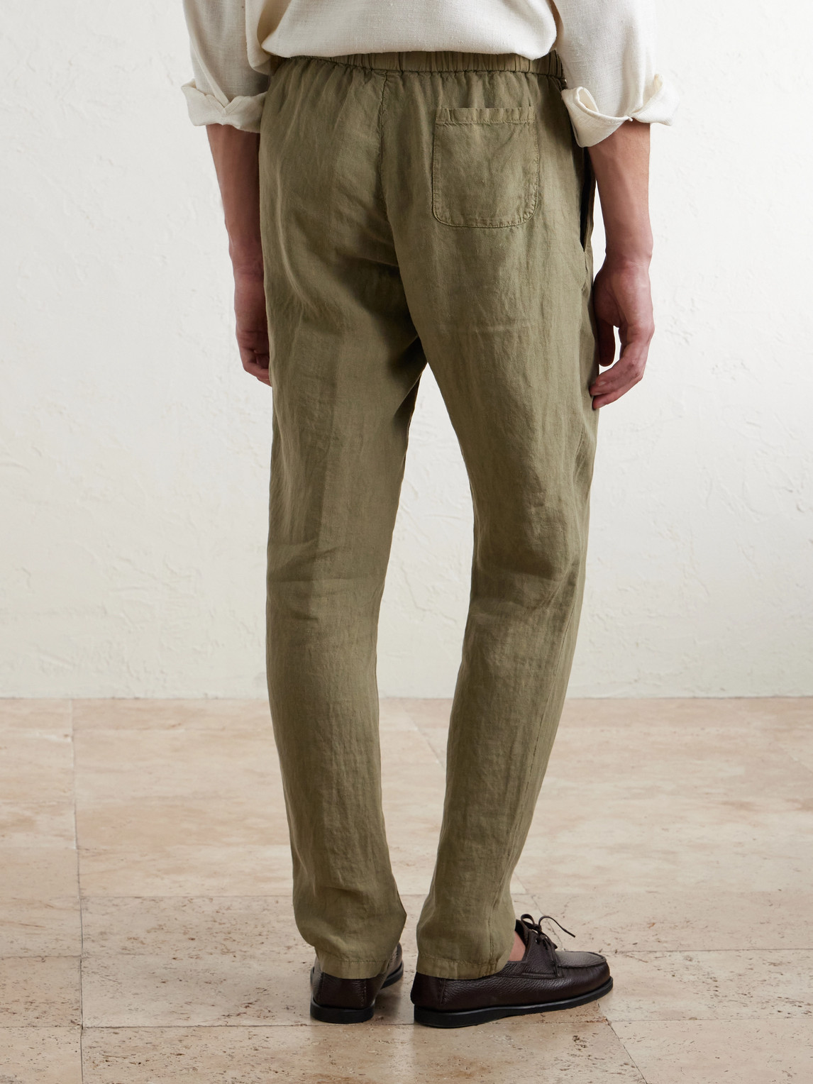 Boglioli - Tapered Linen Trousers - Men - Green - It 46 