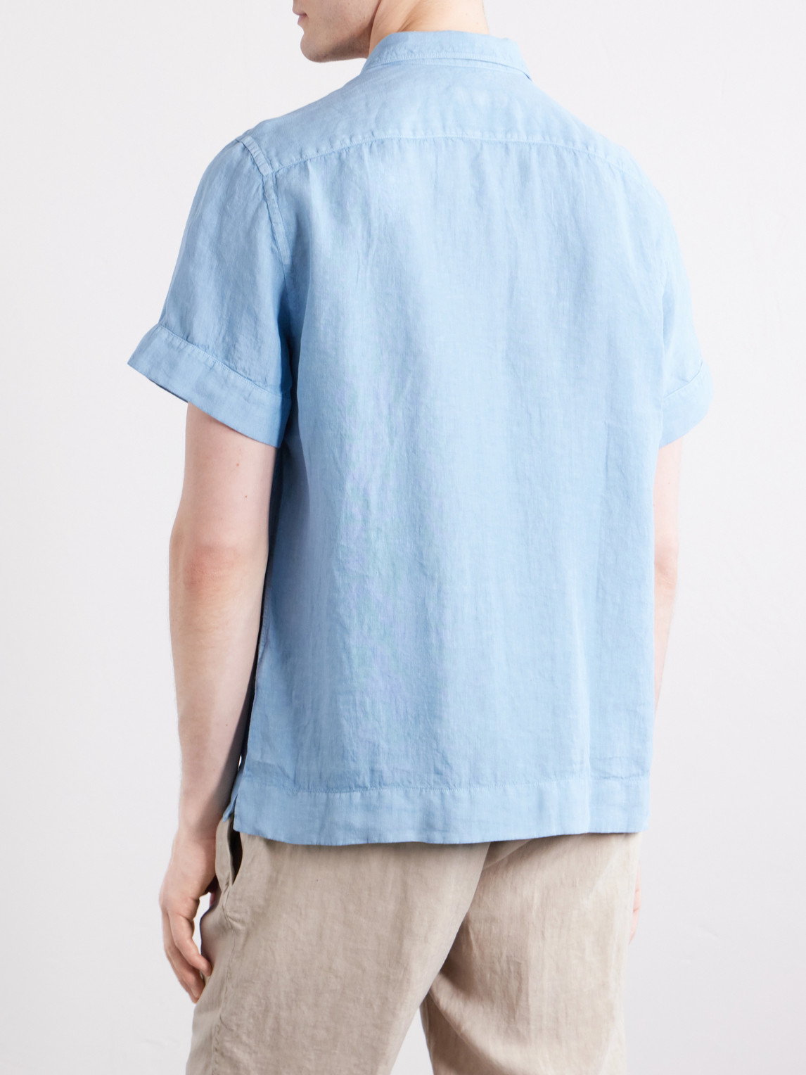  Boglioli - Linen Shirt - Men - Blue - Eu 38 