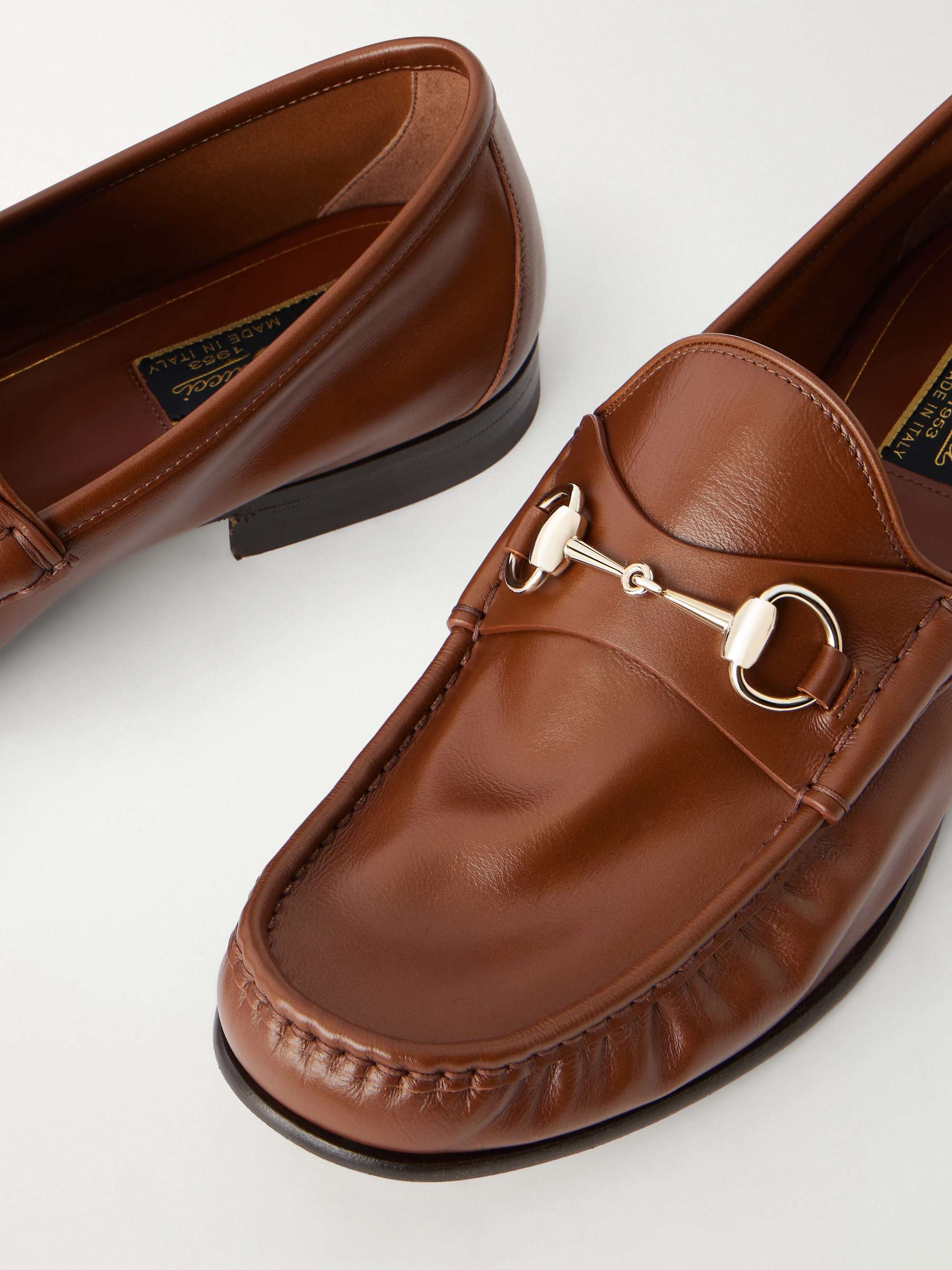 GUCCI Lugano Horsebit-Embellished Leather Loafers for Men | MR PORTER