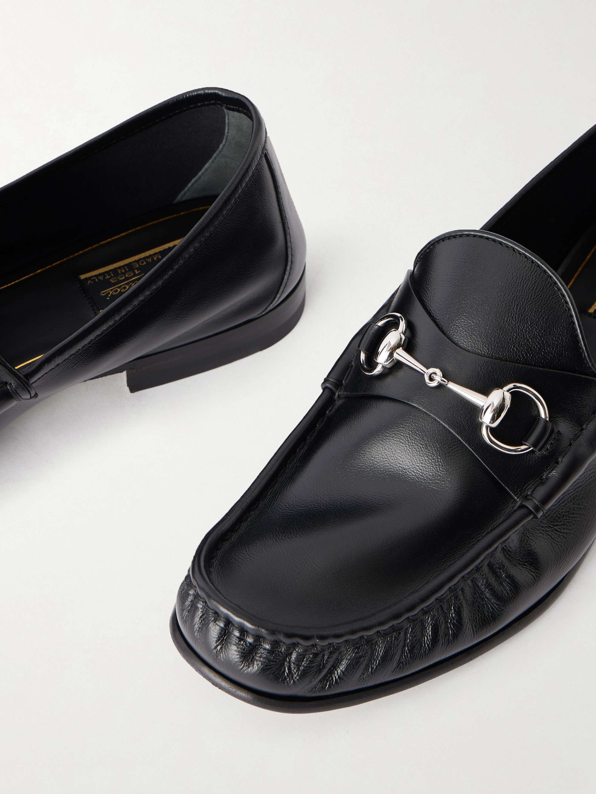 GUCCI Lugano Horsebit-Embellished Leather Loafers for Men | MR PORTER