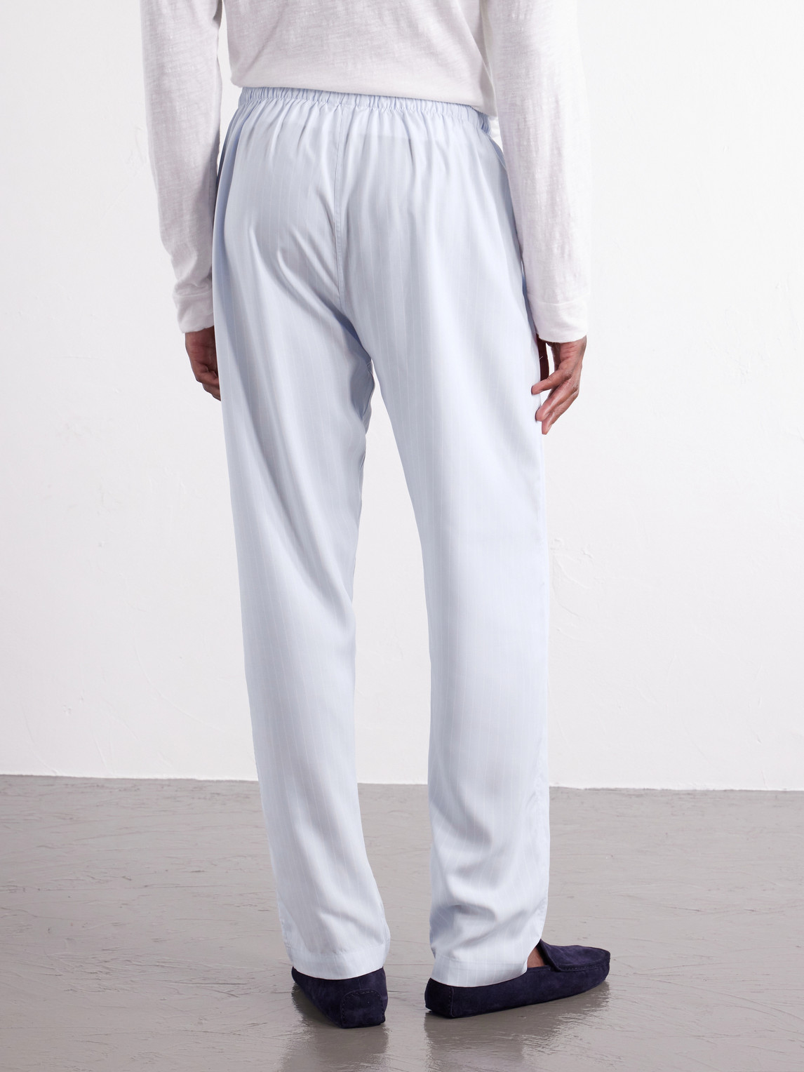 Straight-Leg Striped Tencel™ Lyocell Pyjama Trousers