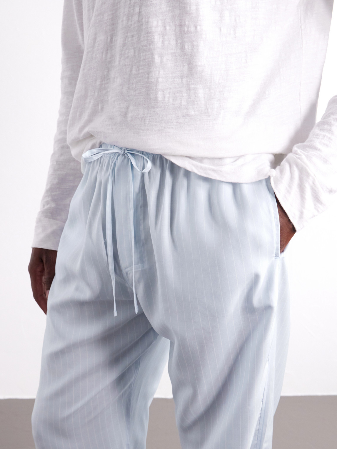 Straight-Leg Striped Tencel™ Lyocell Pyjama Trousers