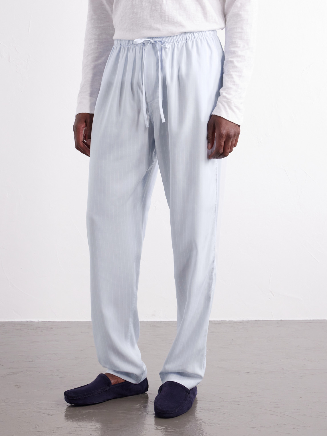 Straight-Leg Striped Tencel™ Lyocell Pyjama Trousers