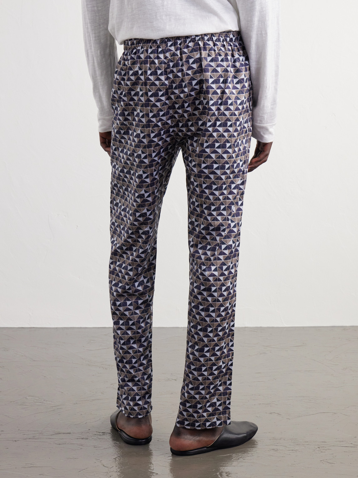 Printed Cotton-Sateen Pyjama Trousers