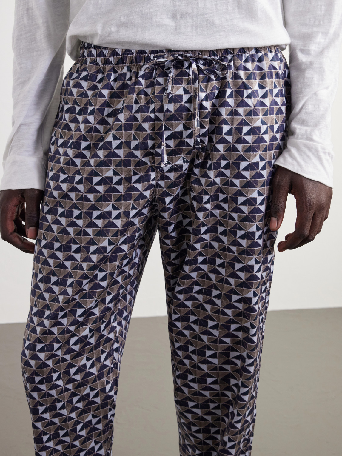 Printed Cotton-Sateen Pyjama Trousers