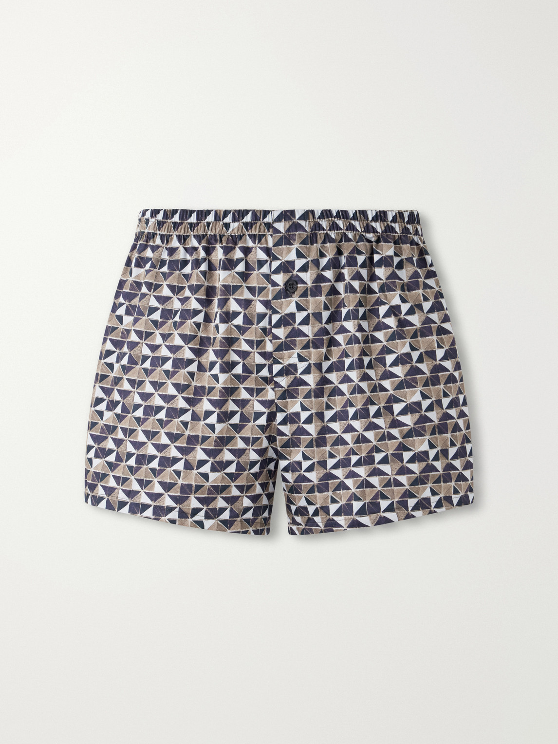 Printed Cotton-Satin Boxer