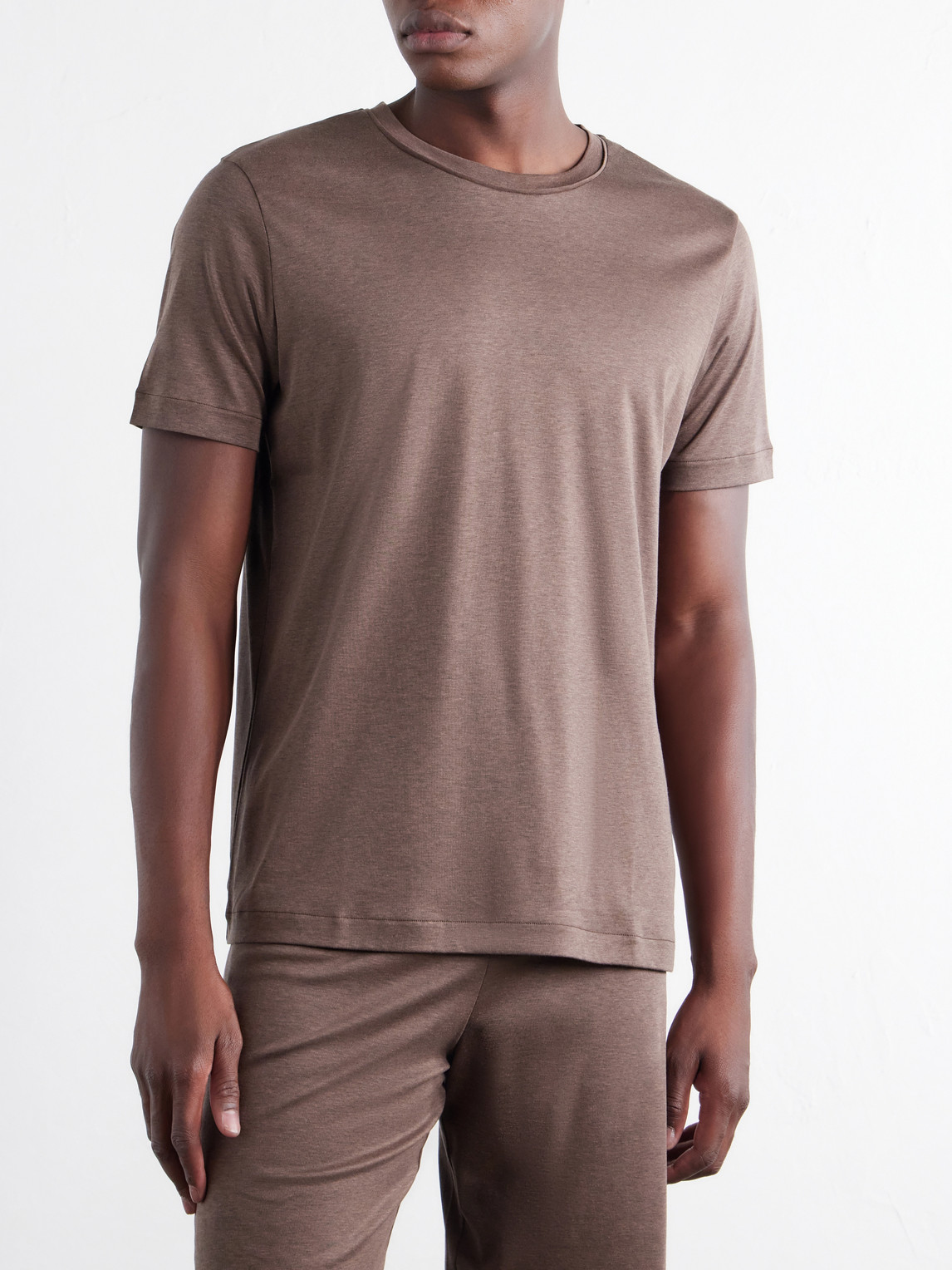 Sea Island Cotton-Jersey T-Shirt
