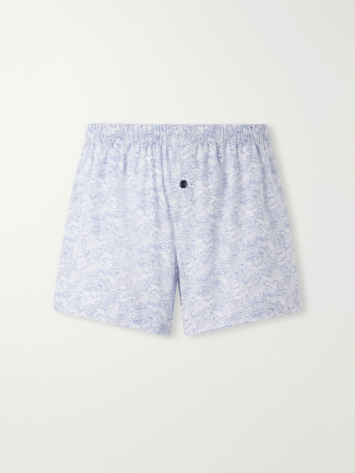 Printed Cotton-Satin Boxer