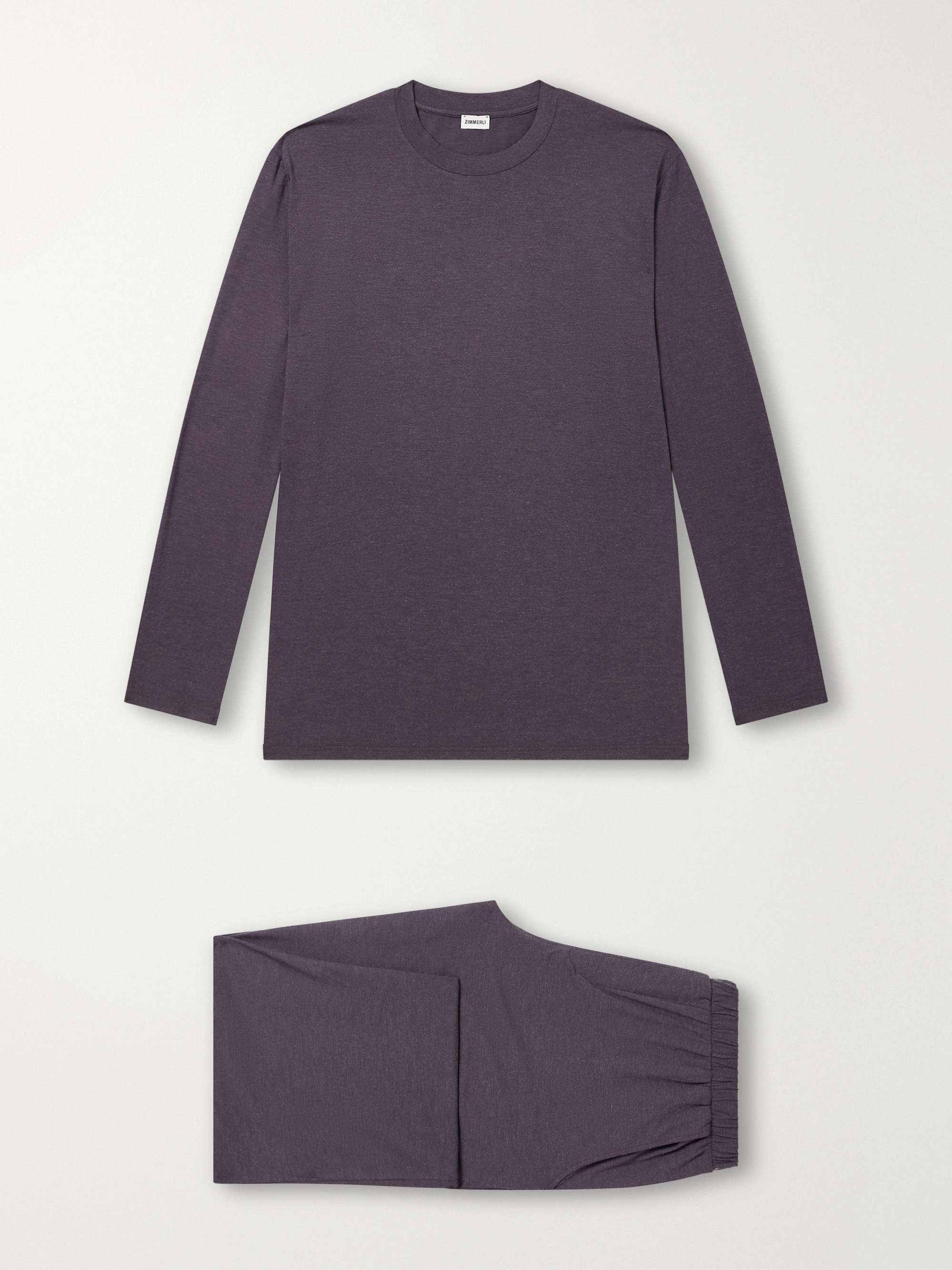 ZIMMERLI Mélange Modal-Blend Jersey Pyjama Set
