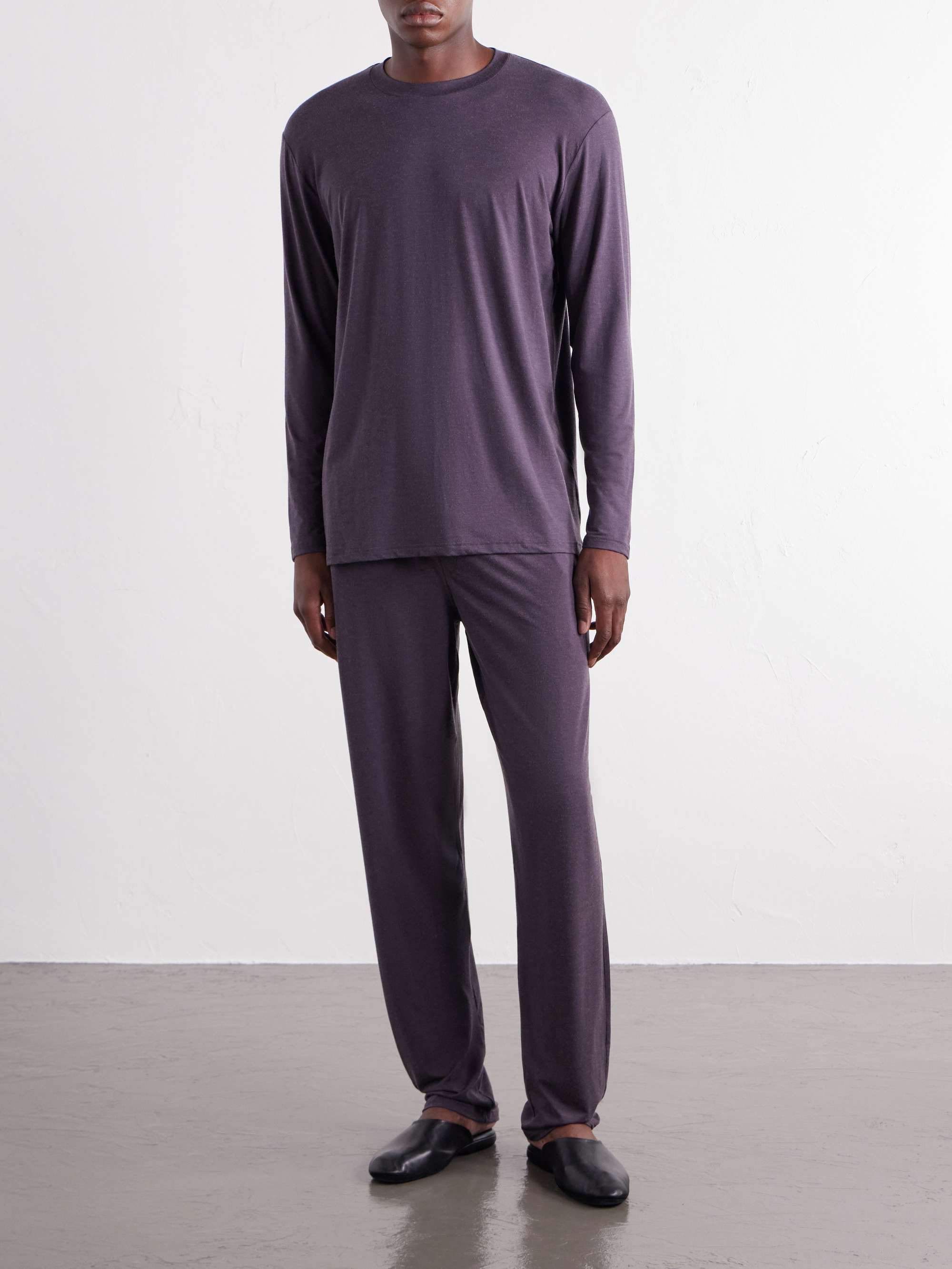 ZIMMERLI Mélange Modal-Blend Jersey Pyjama Set