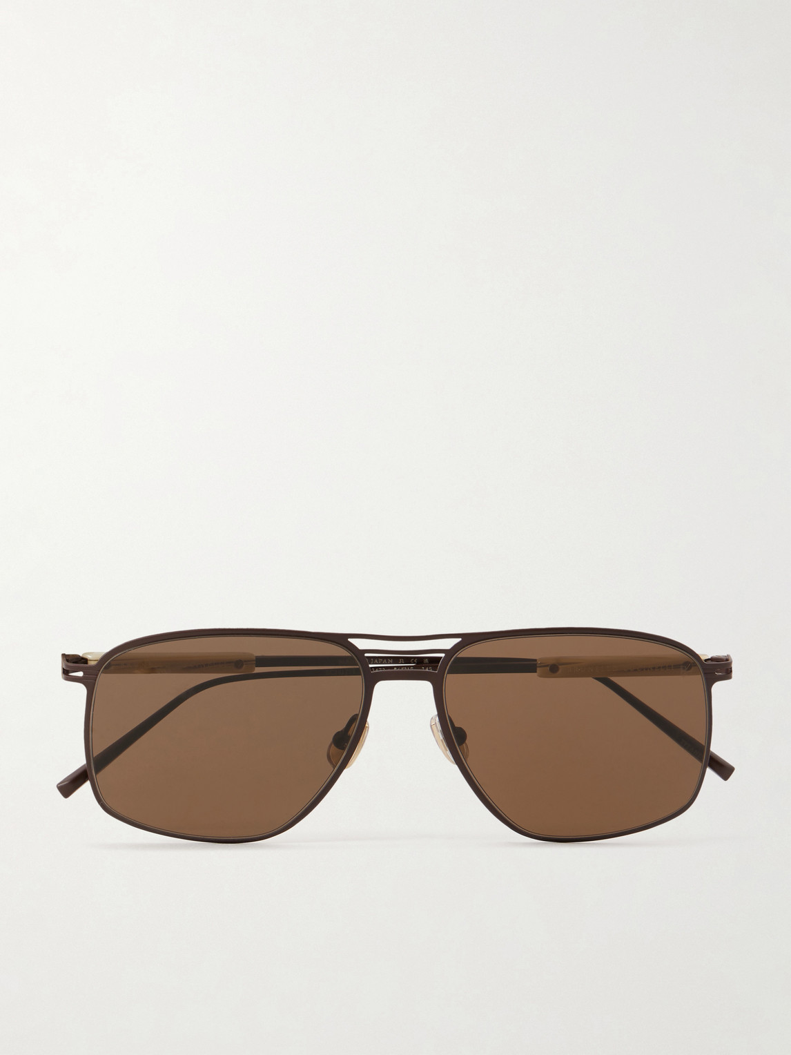 Brunello Cucinelli Aviator-Style Titanium Sunglasses - Men