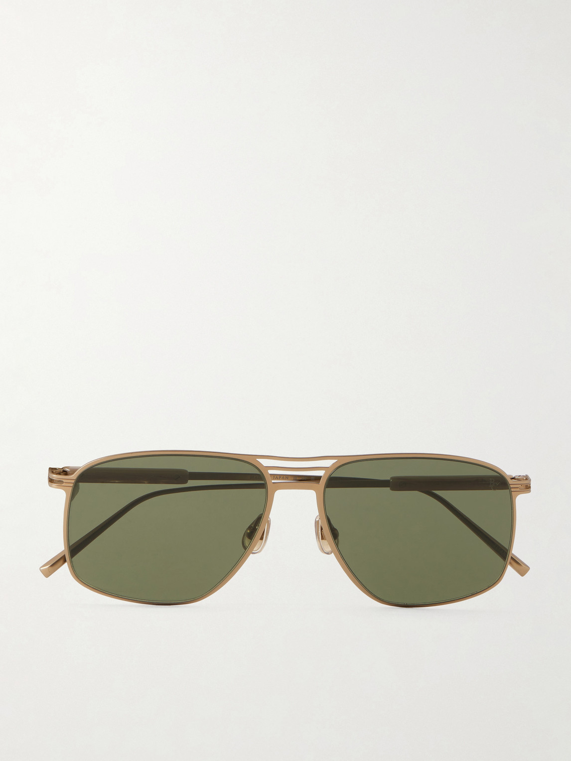 Brunello Cucinelli Aviator-Style Titanium Sunglasses - Men
