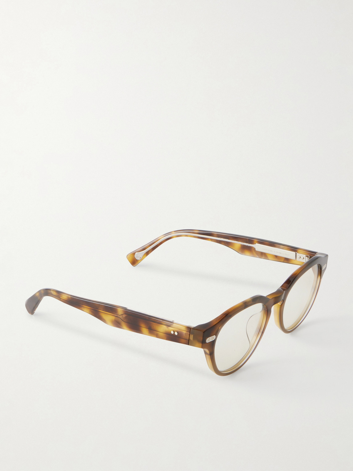  Brunello Cucinelli - Round-frame Acetate Glasses - Men - Brown 