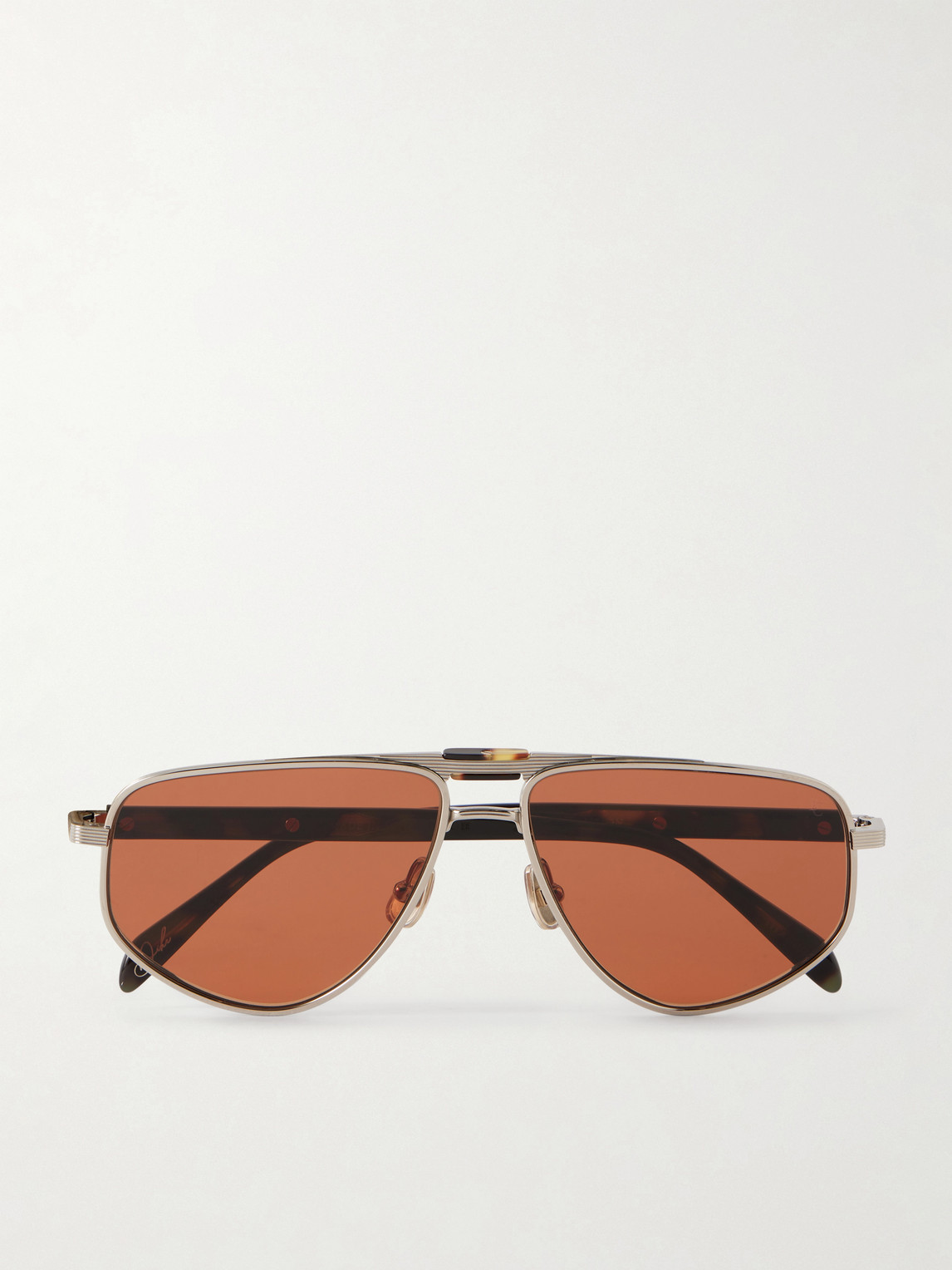 Brunello Cucinelli Aviator-Style Titanium Sunglasses - Men