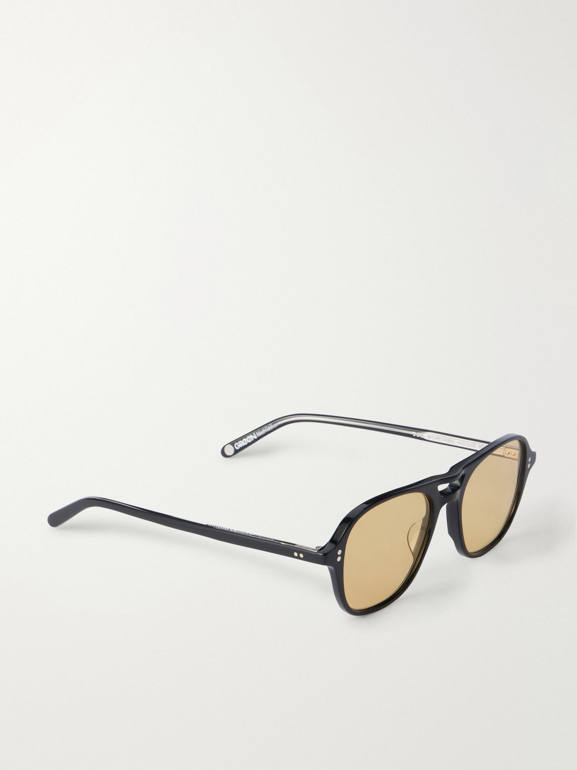  Garrett Leight California Optical - Doc Aviator-style Acetate Sunglasses - Men - Black 