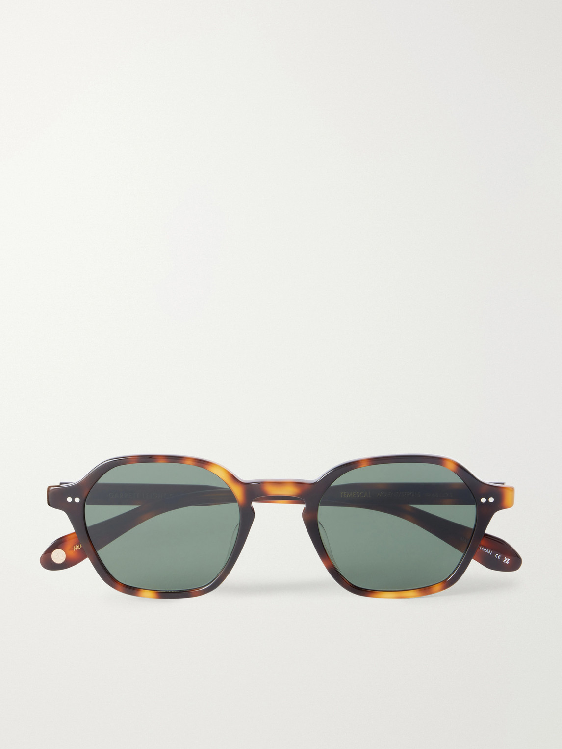 Garrett Leight California Optical Temescal Hexagon-frame Acetate Sunglasses In Brown