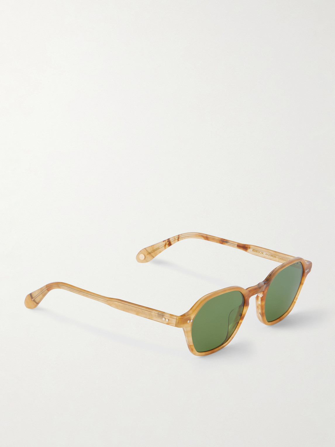  Garrett Leight California Optical - Temescal Hexagon-frame Acetate Sunglasses - Men - Yellow 