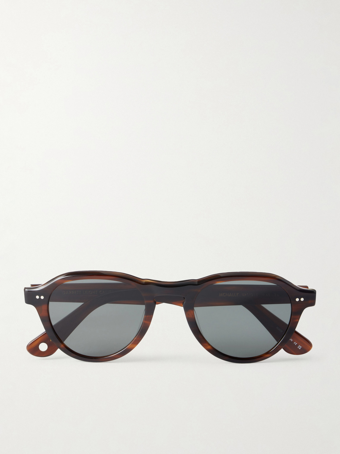 Garrett Leight California Optical Mcnally Oval-frame Acetate Sunglasses In Brown