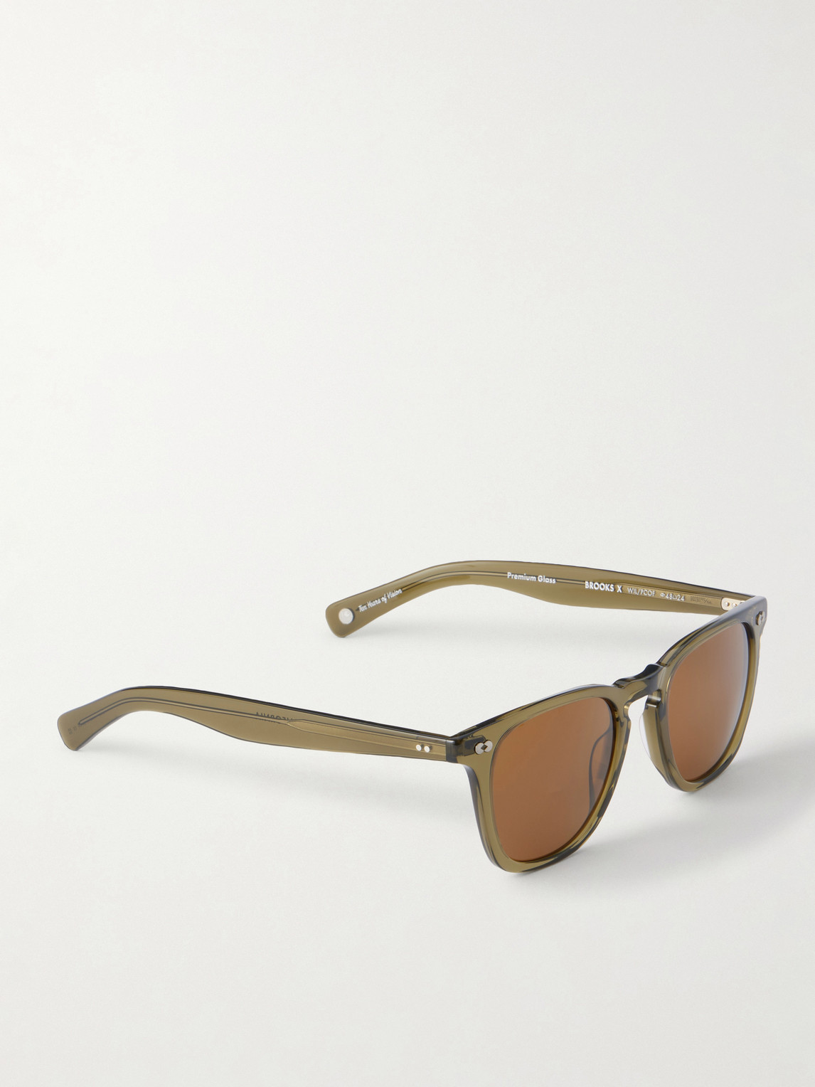  Garrett Leight California Optical - Brooks X D-frame Acetate Sunglasses - Men - Brown 