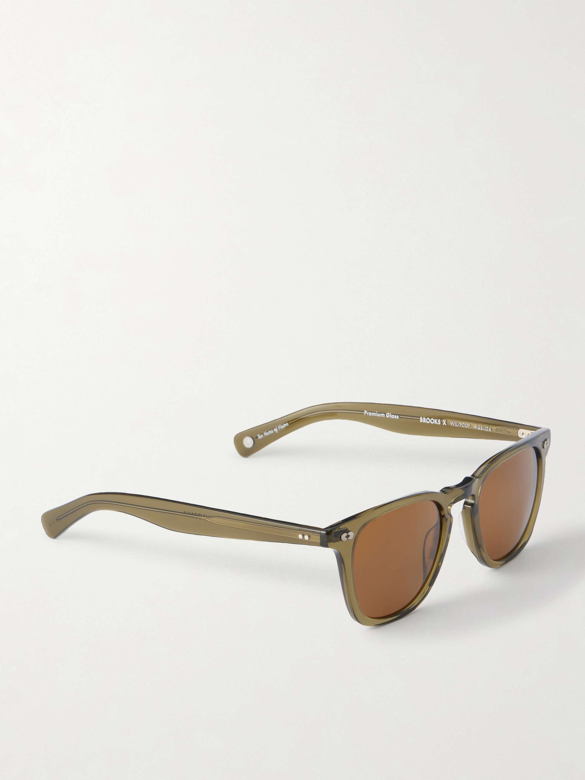 GARRETT LEIGHT CALIFORNIA OPTICAL Brooks X D-Frame Tortoiseshell Acetate Sunglasses
