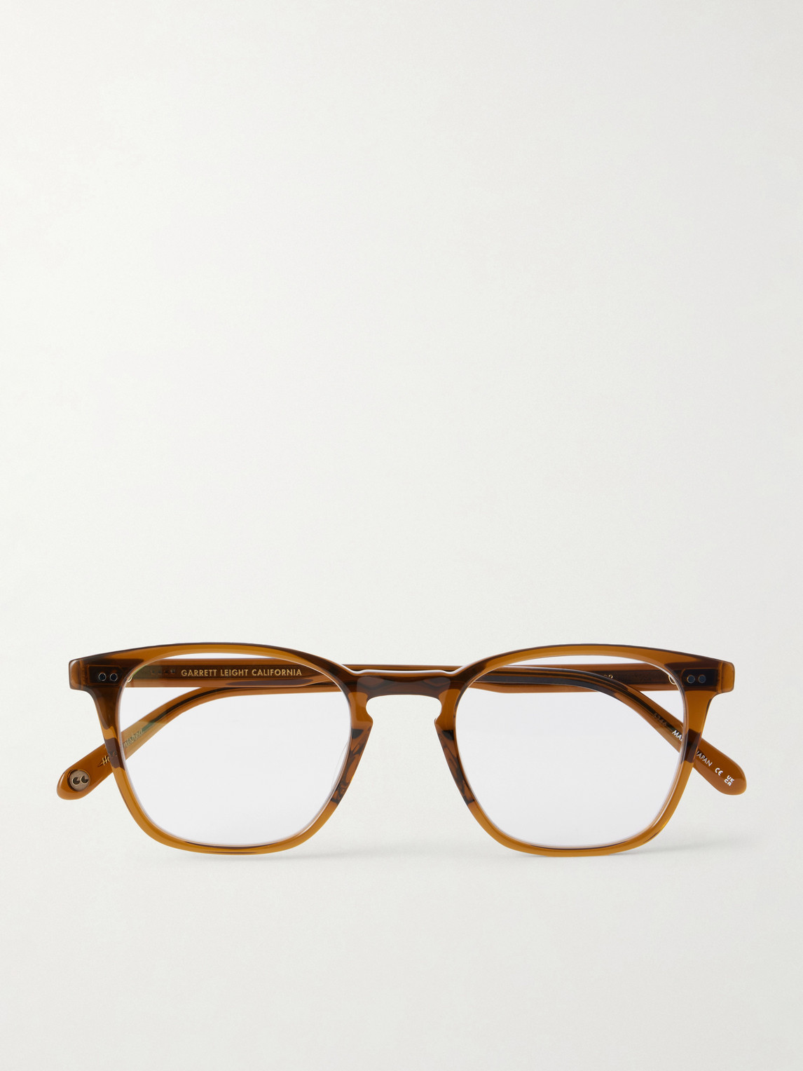 Garrett Leight California Optical Albright D-frame Acetate Optical Glasses In Brown
