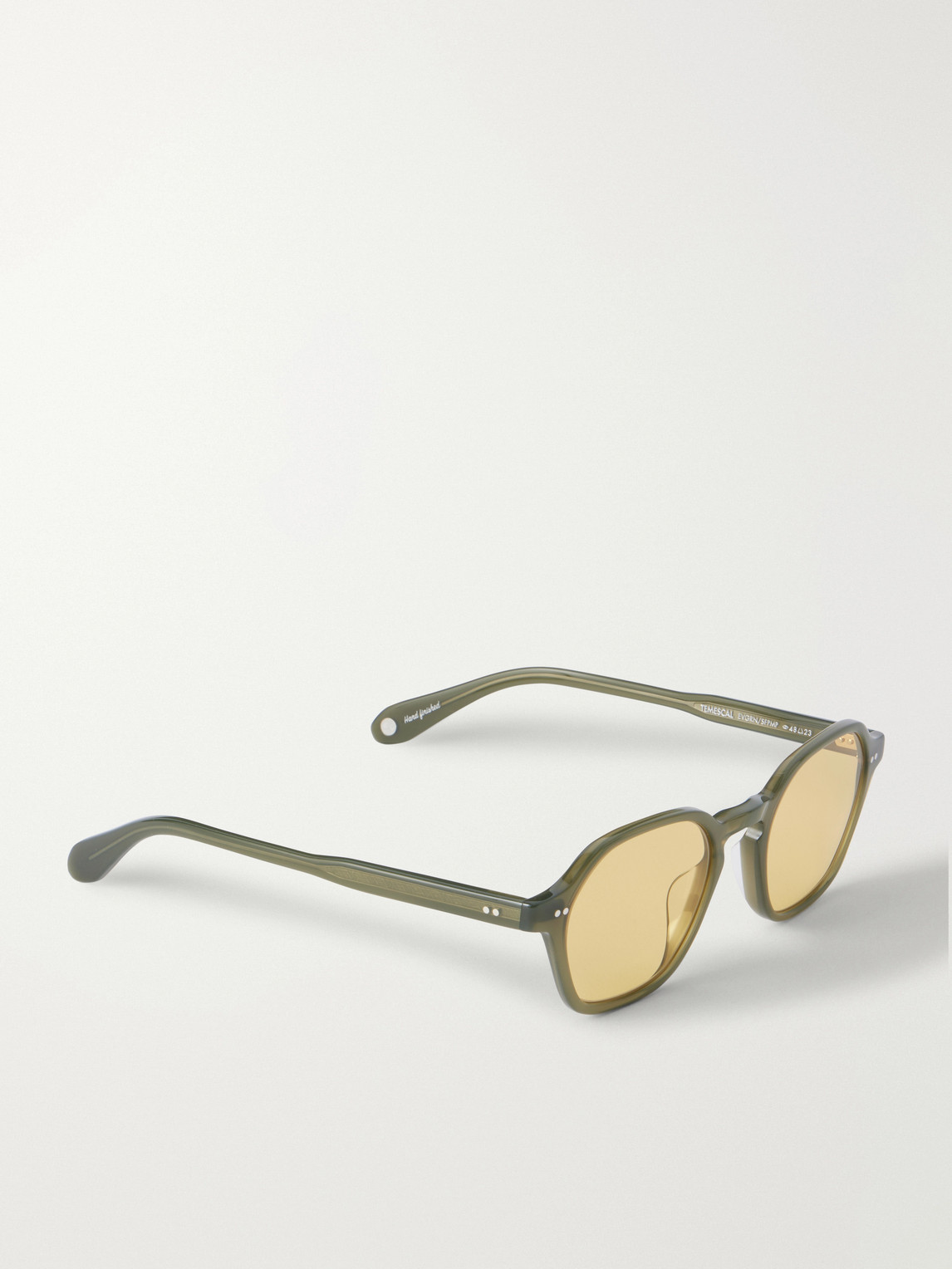  Garrett Leight California Optical - Temescal Hexagon-frame Acetate Sunglasses - Men - Green 