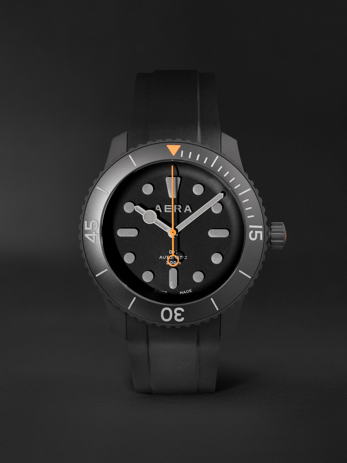 Aera – Todd Snyder D-1 Diver Limited-Edition Automatic 44mm Titanium and Rubber Watch