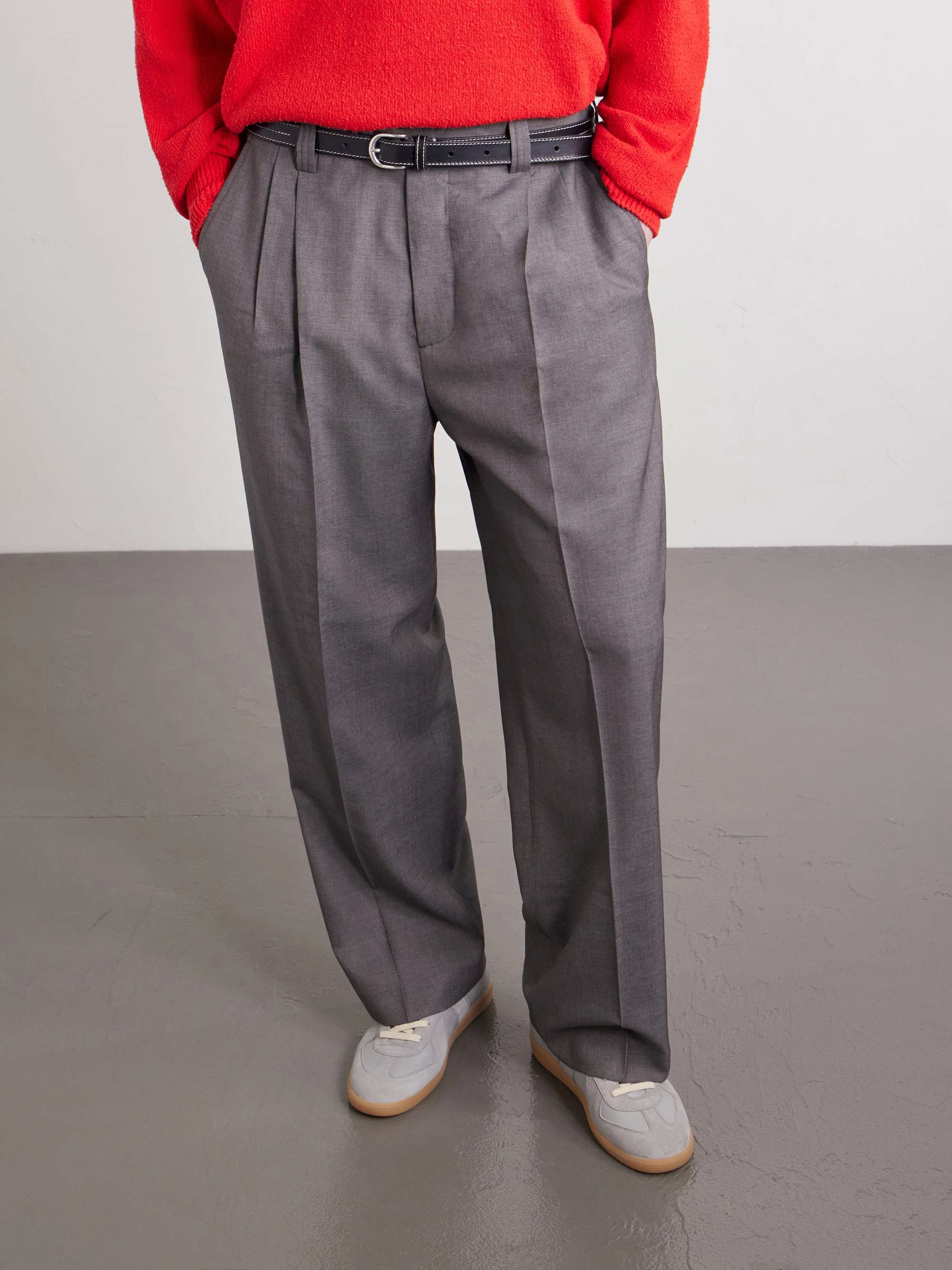 MAISON MARGIELA Replica Leather and Suede Sneakers