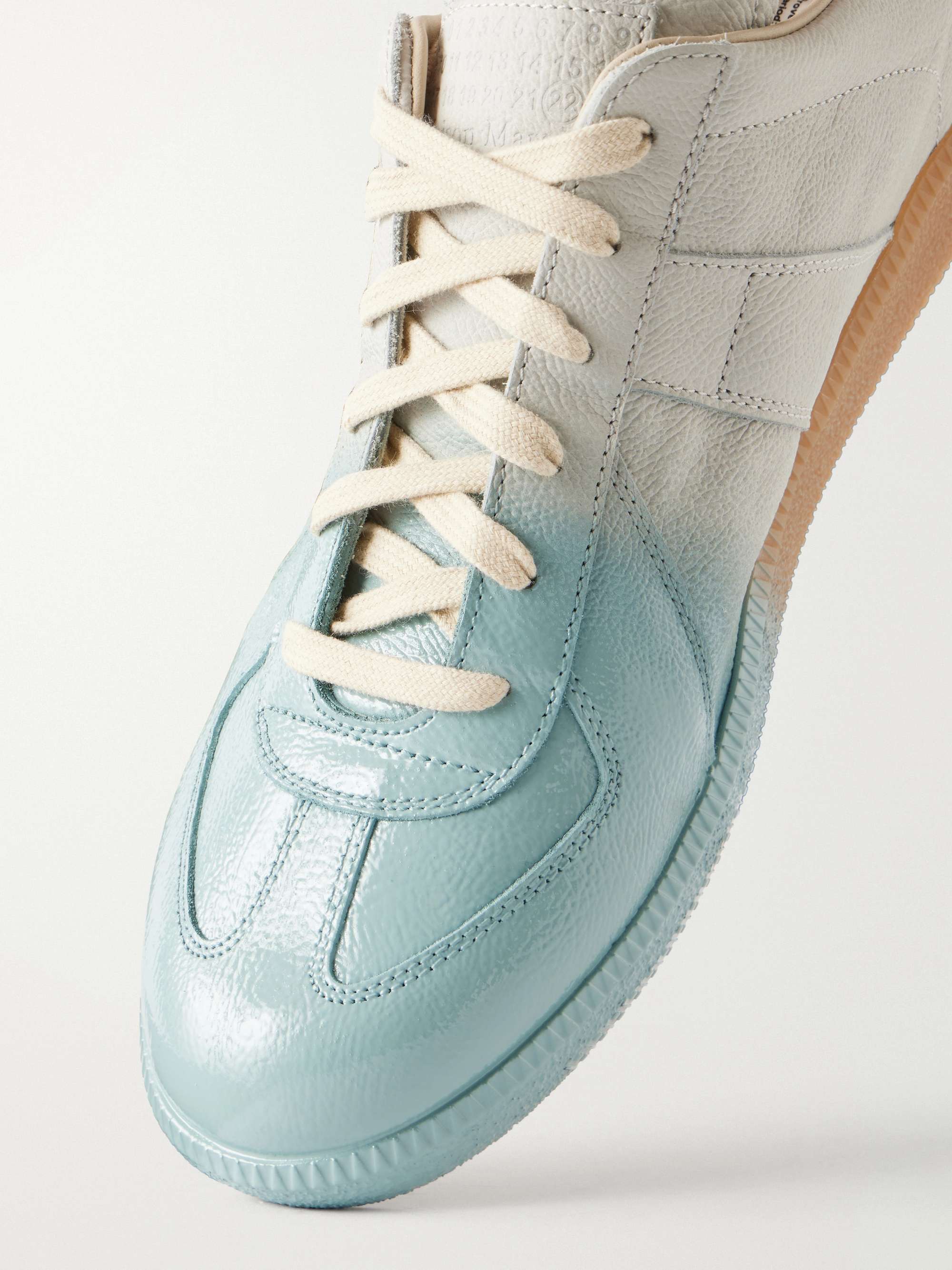 Maison Margiela 【Tori】 MAISON MARGIELA Replica Dégradé Leather Sneakers for Men | MR PORTER