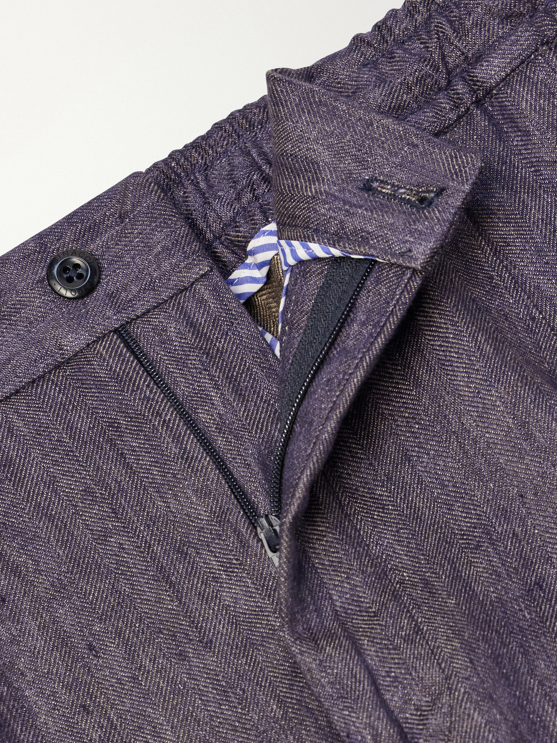 Straight-Leg Linen Trousers