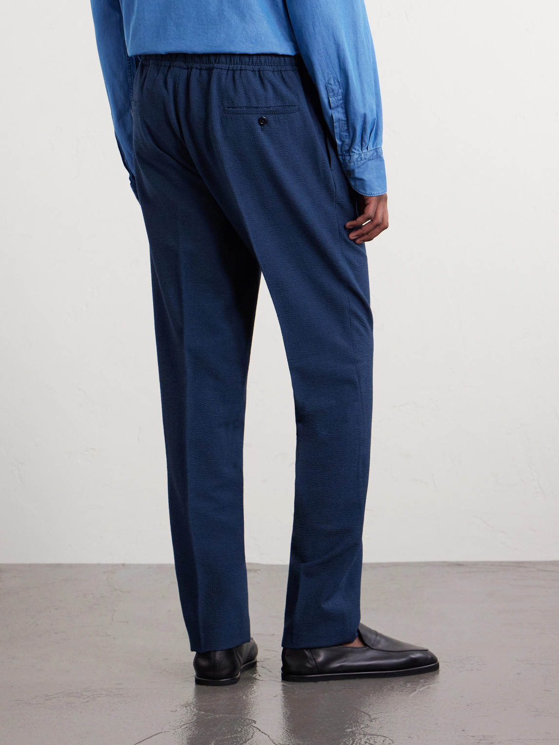 Straight-Leg Linen Trousers