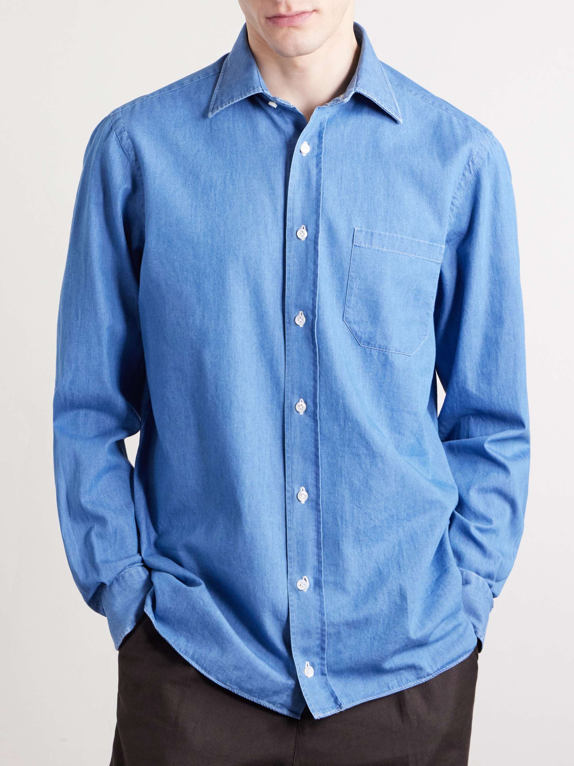 RUBINACCI Cotton-Chambray Shirt