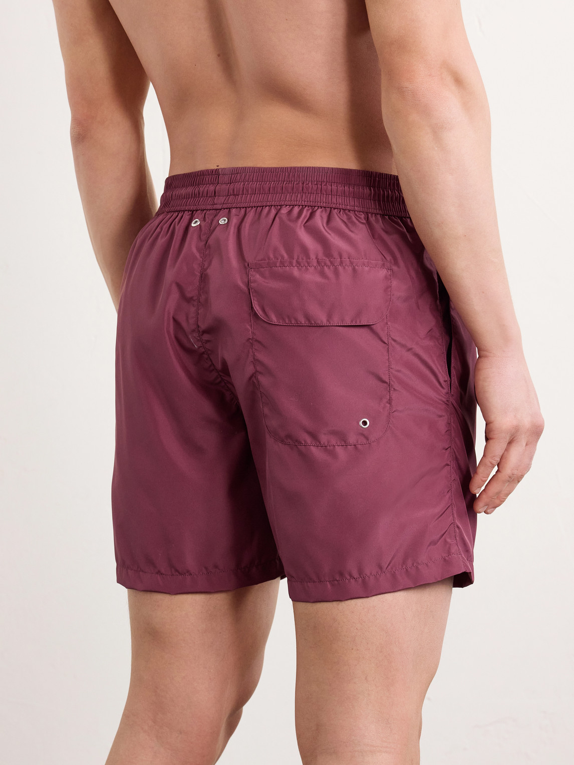  Rubinacci - Straight-leg Swim Shorts - Men - Red - It 46 
