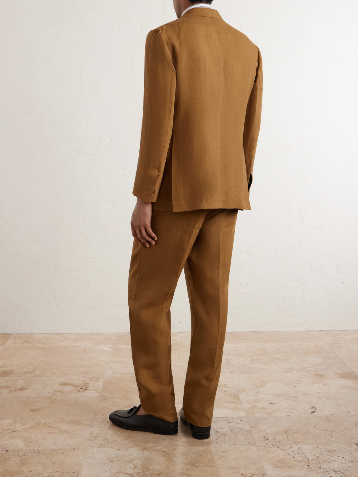  Rubinacci - Linen Suit Jacket - Men - Brown - It 46 