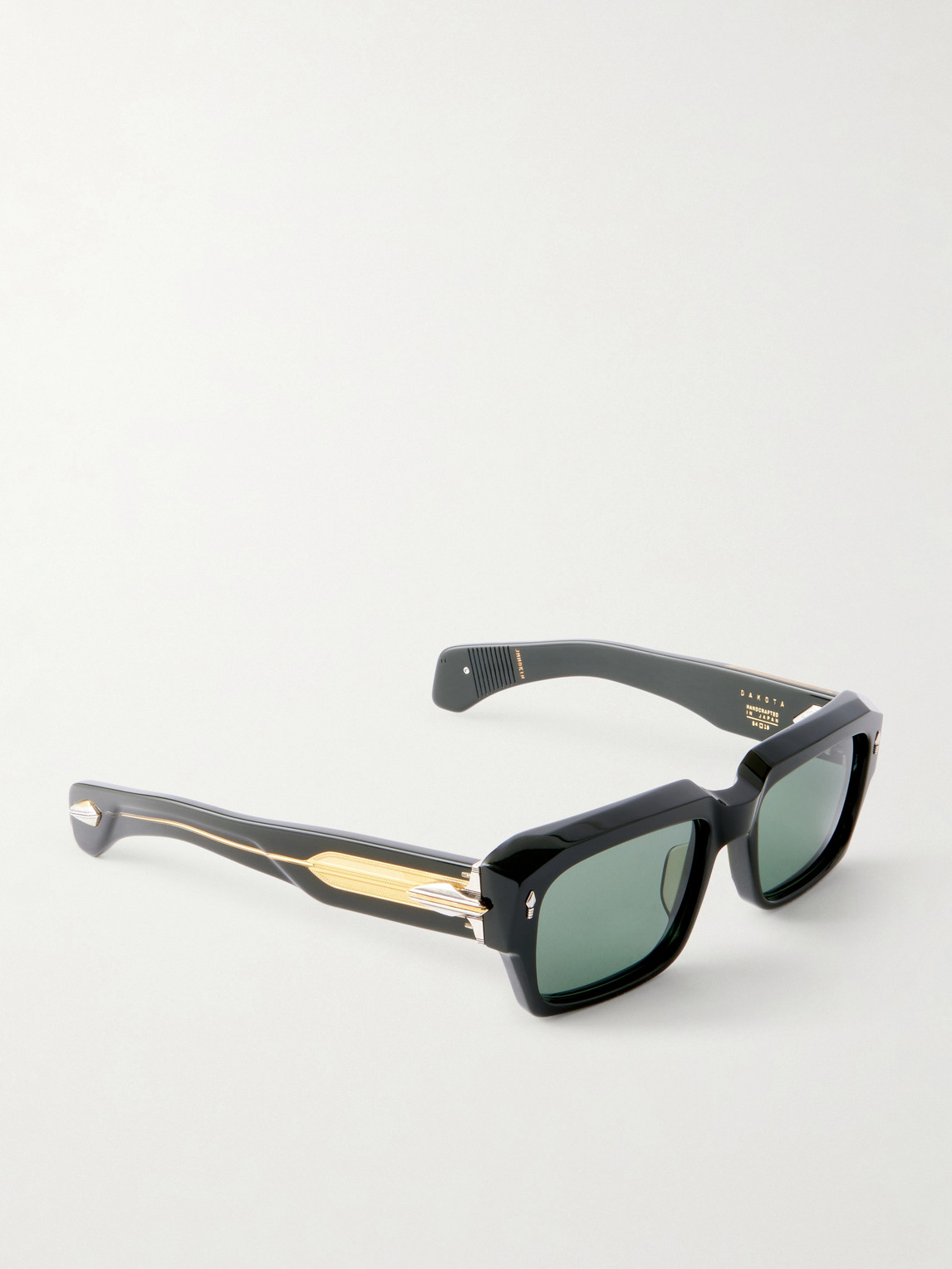 Jacques Marie Mage Dakota Rectangular-frame Acetate Sunglasses In Gray