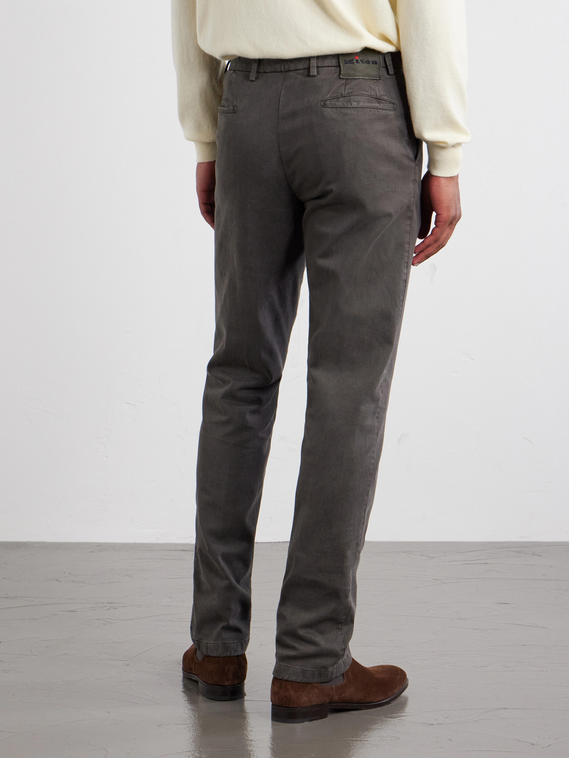 Straight-Leg Lyocell-Blend Trousers