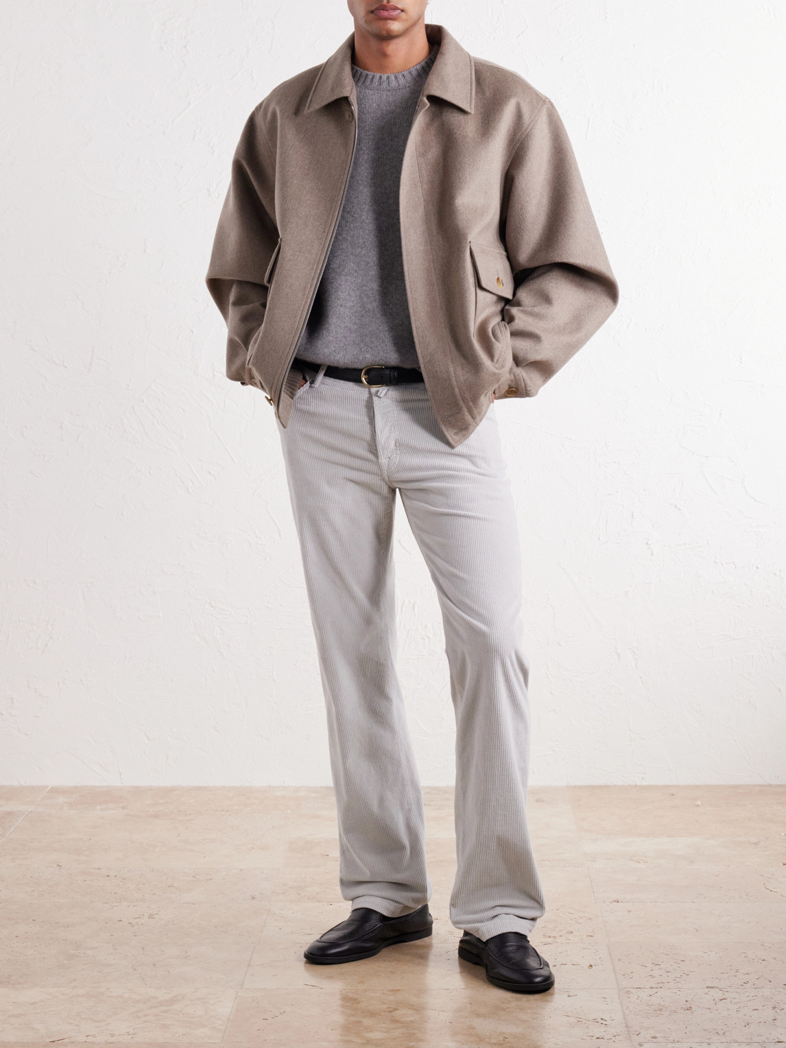 Straight-Leg Cotton-Blend Corduroy