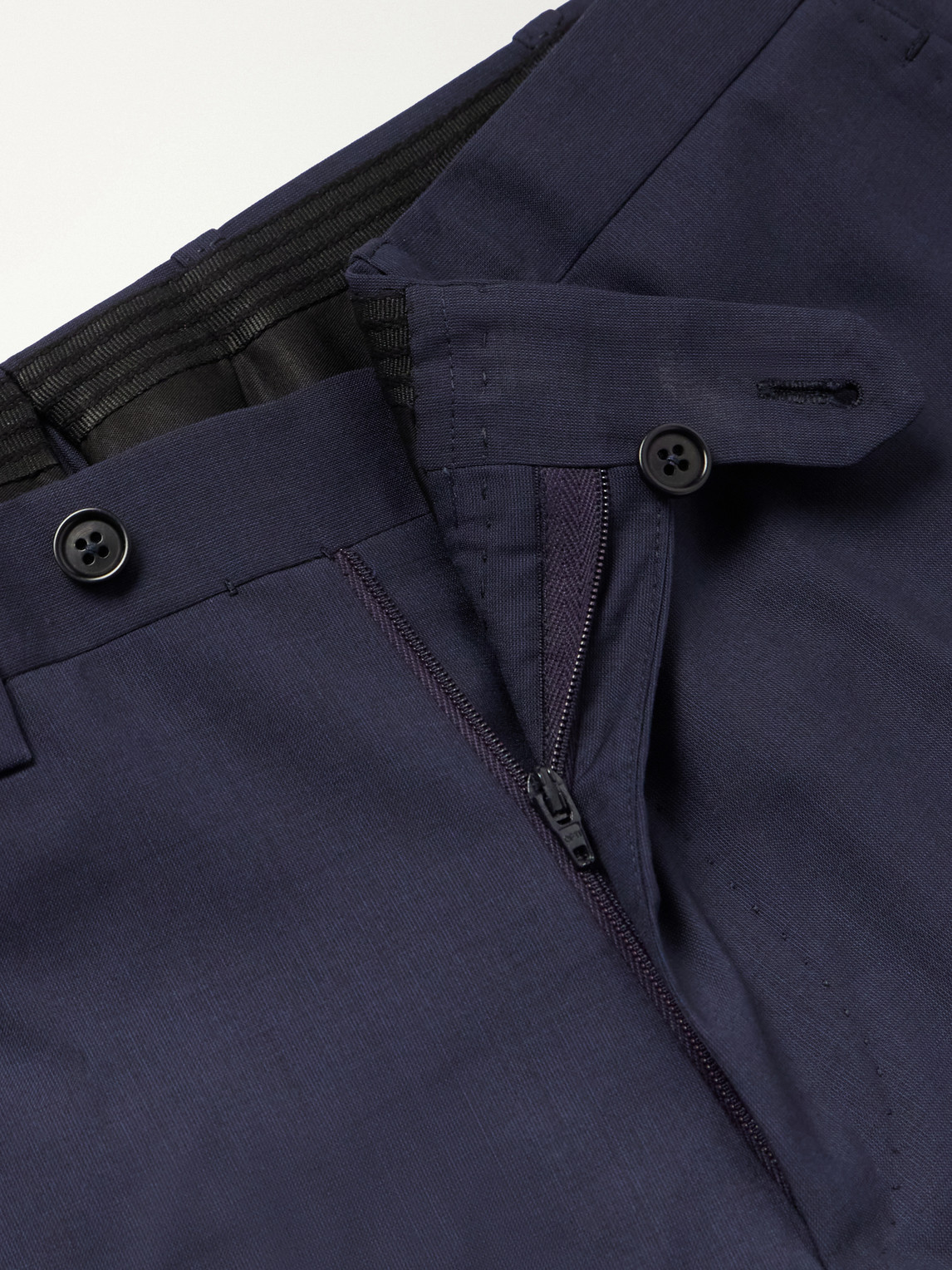 Straight-Leg Wool-Fresco Suit Trousers Slim-Fit