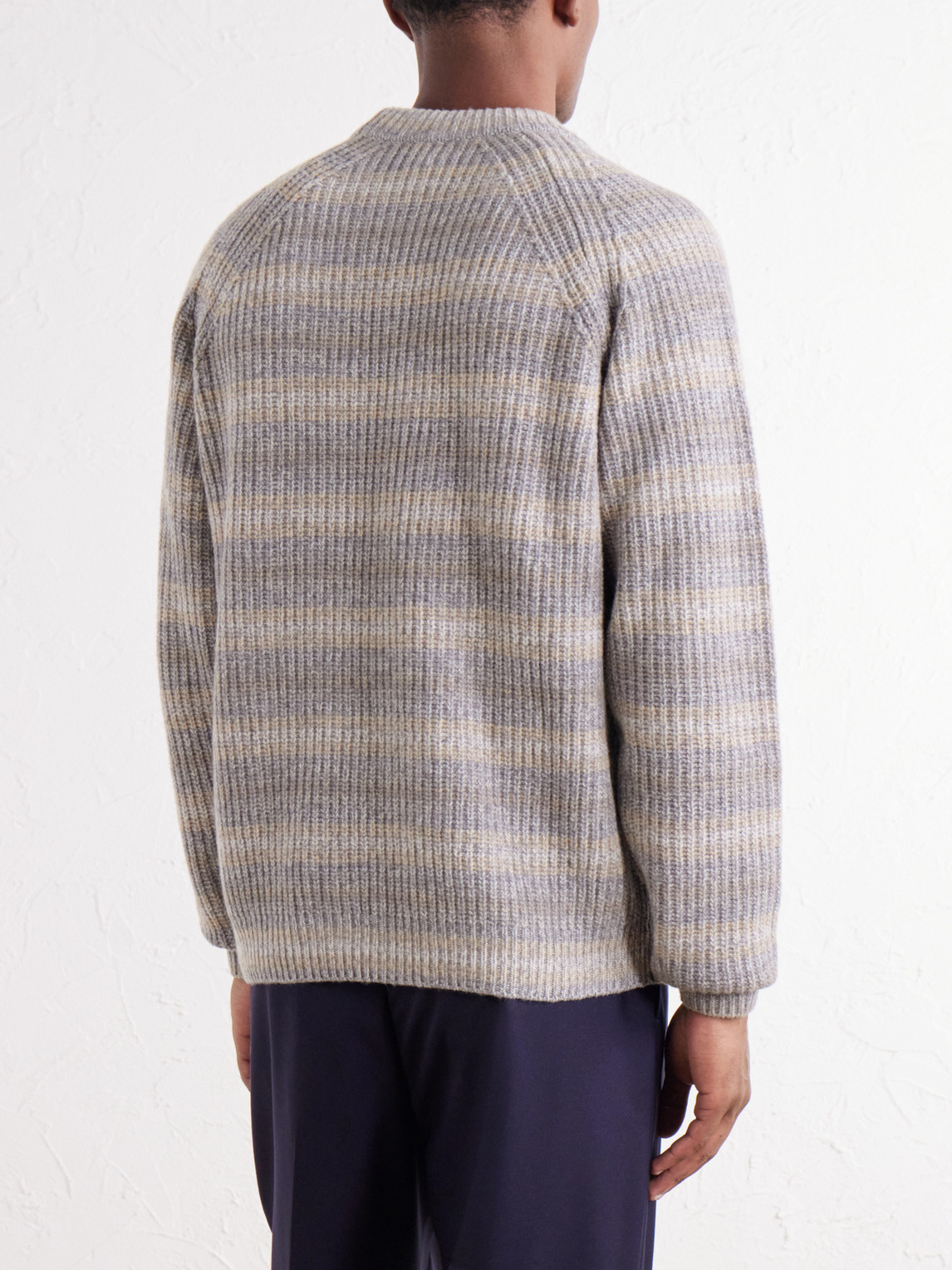 Striped Wool And Cashmere-Blend Sweater