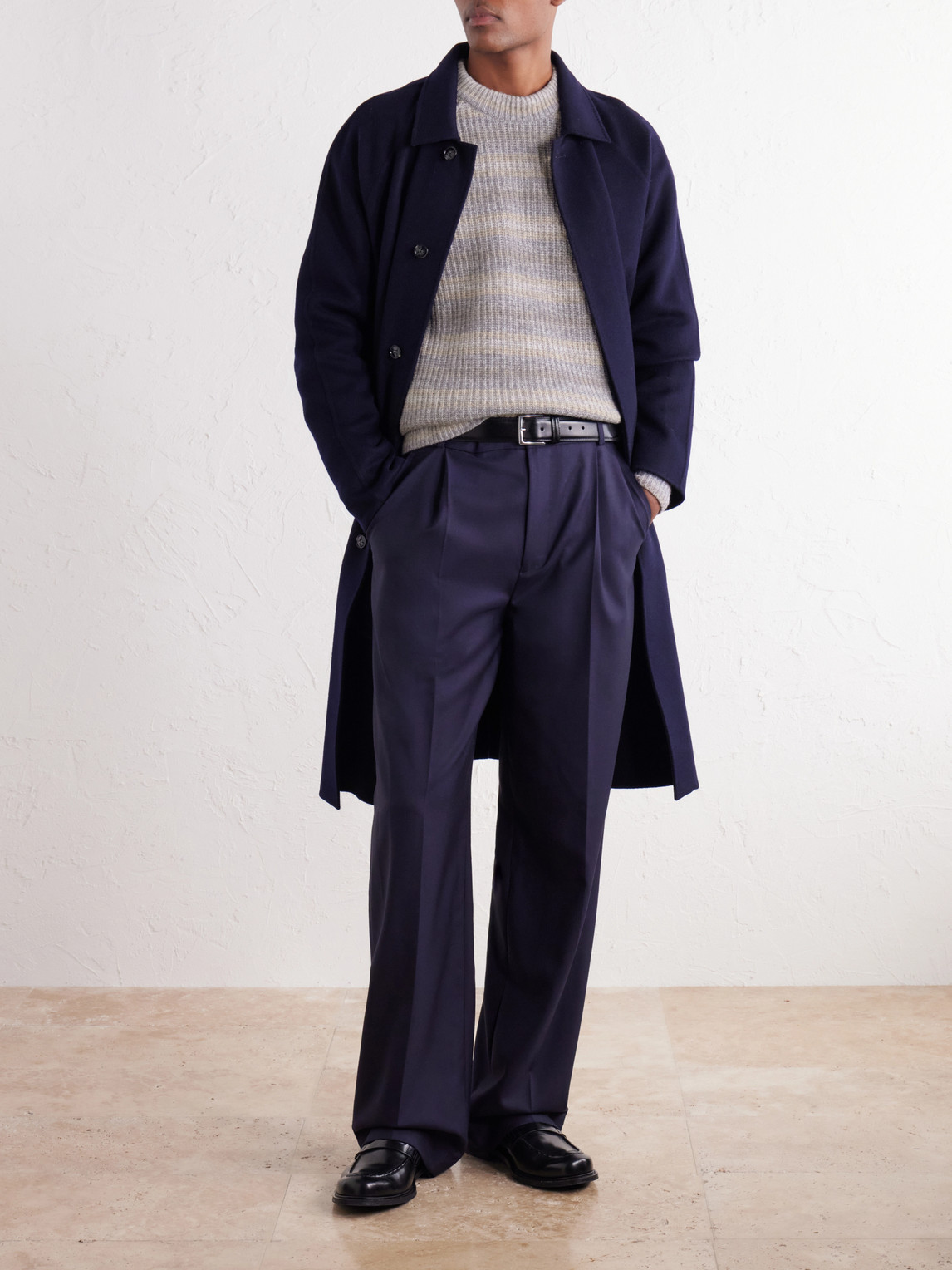 Striped Wool And Cashmere-Blend Sweater