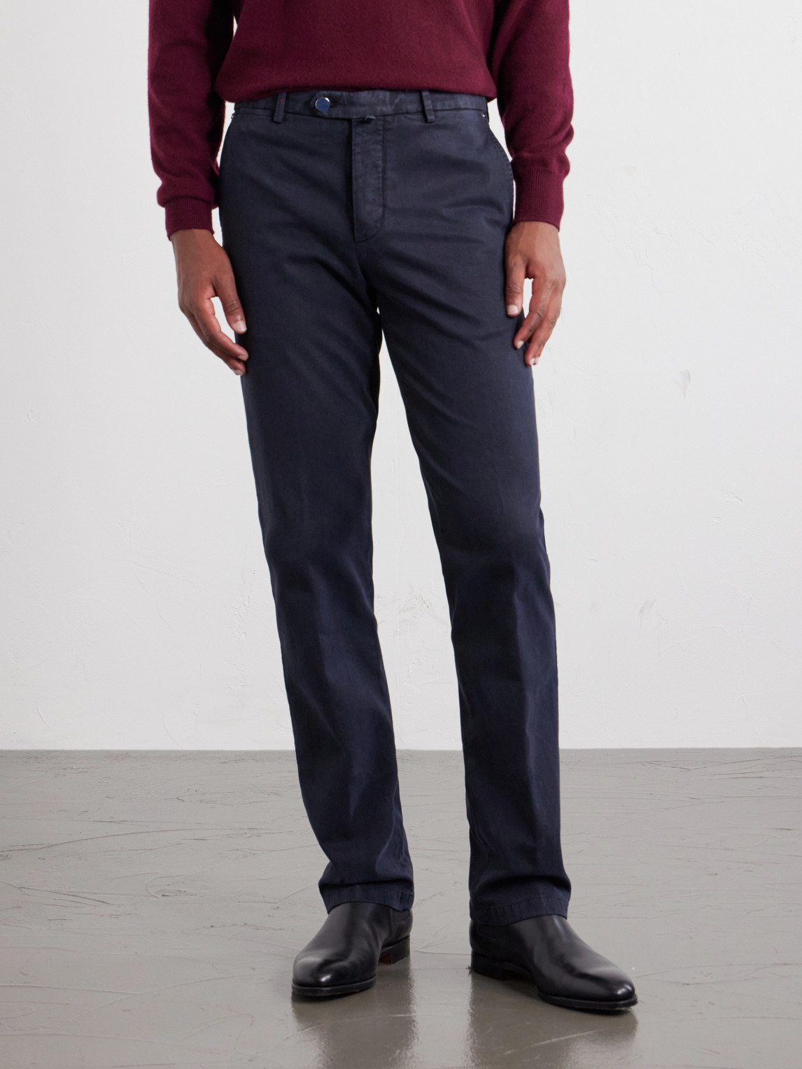 Straight-Leg Lyocell-Blend Trousers