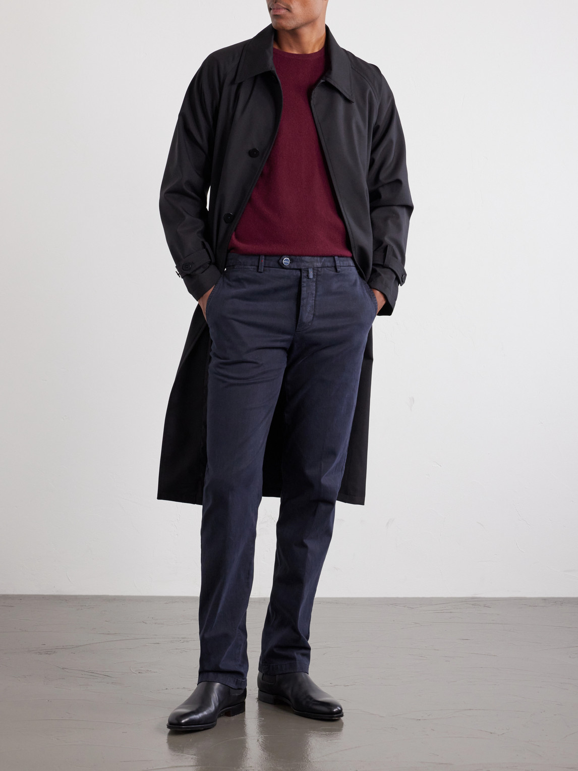 Straight-Leg Lyocell-Blend Trousers