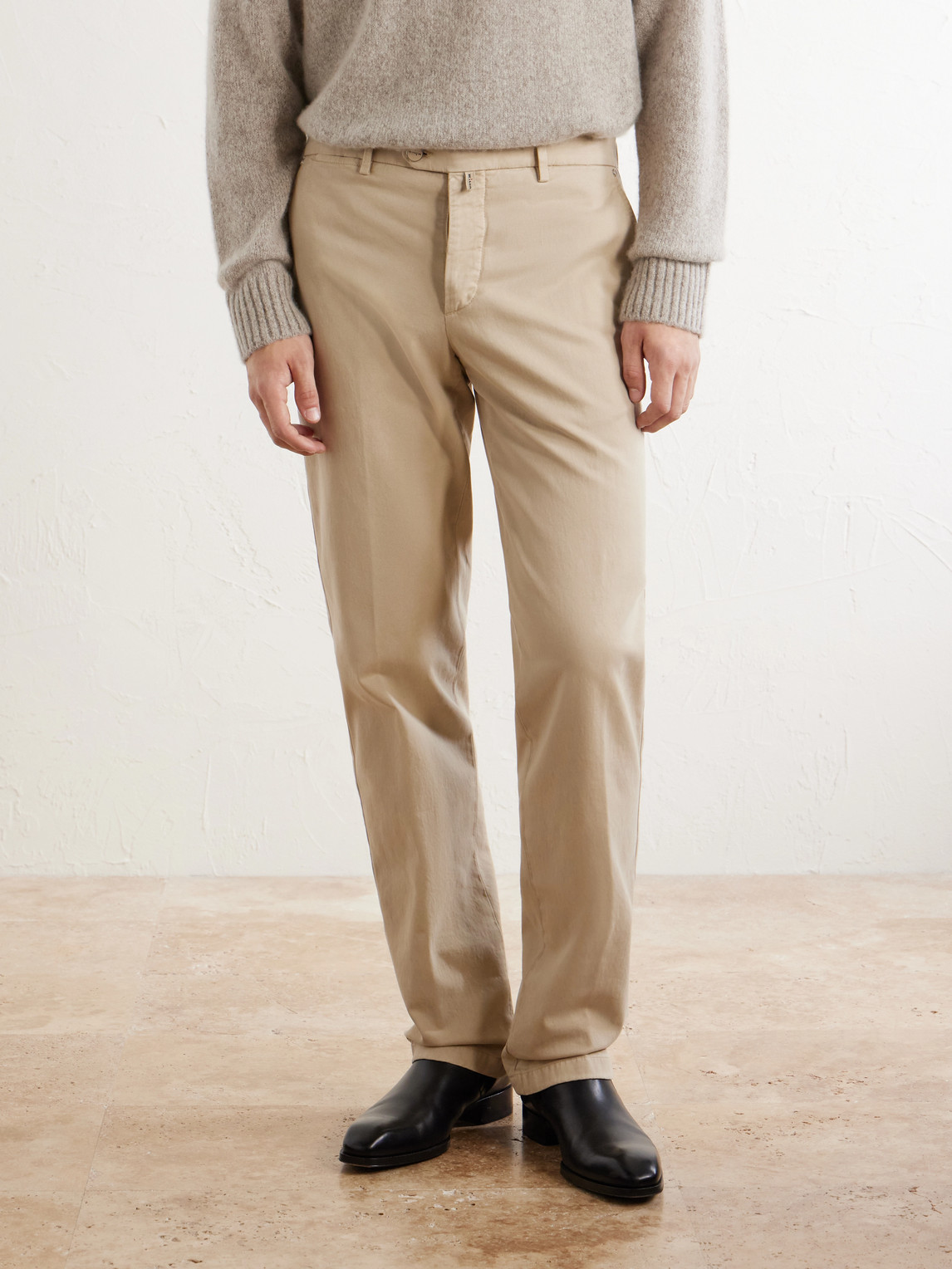 Straight-Leg Lyocell-Blend Trousers