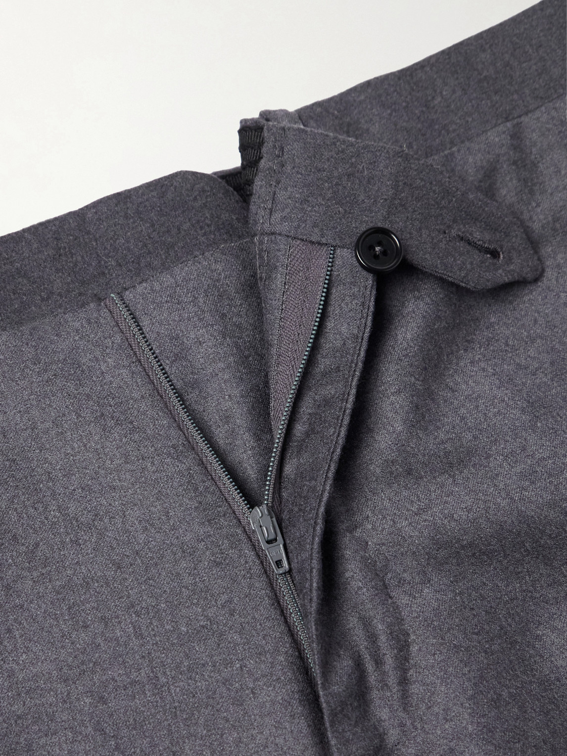 Straight-Leg Wool Suit Trousers
