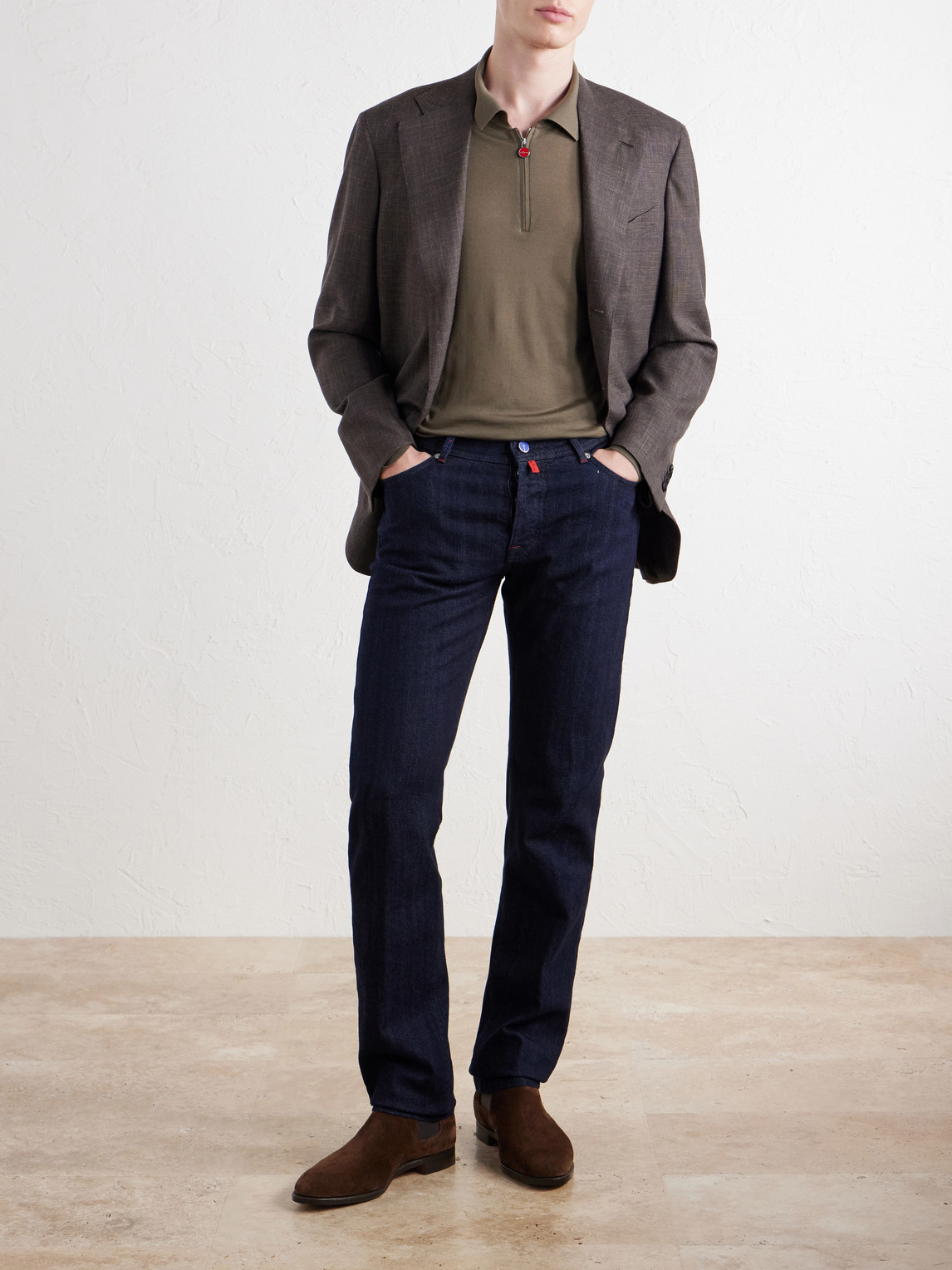 Wool Half-Zip Sweater