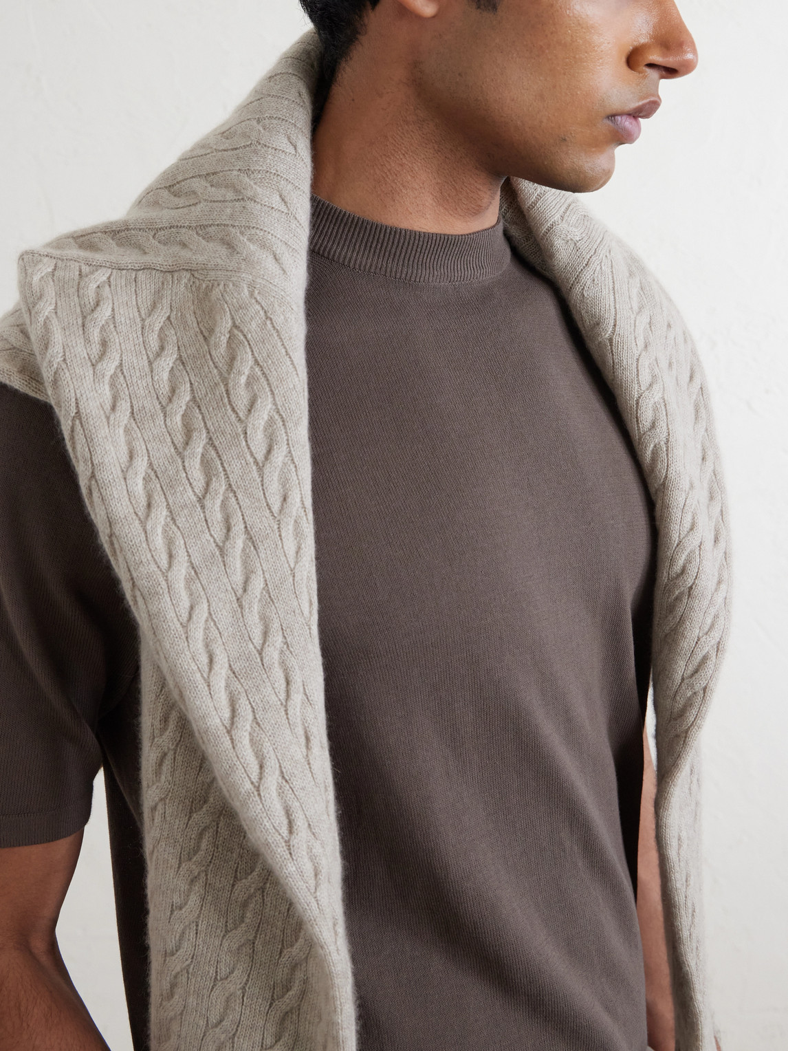 Knitted Cotton T-Shirt